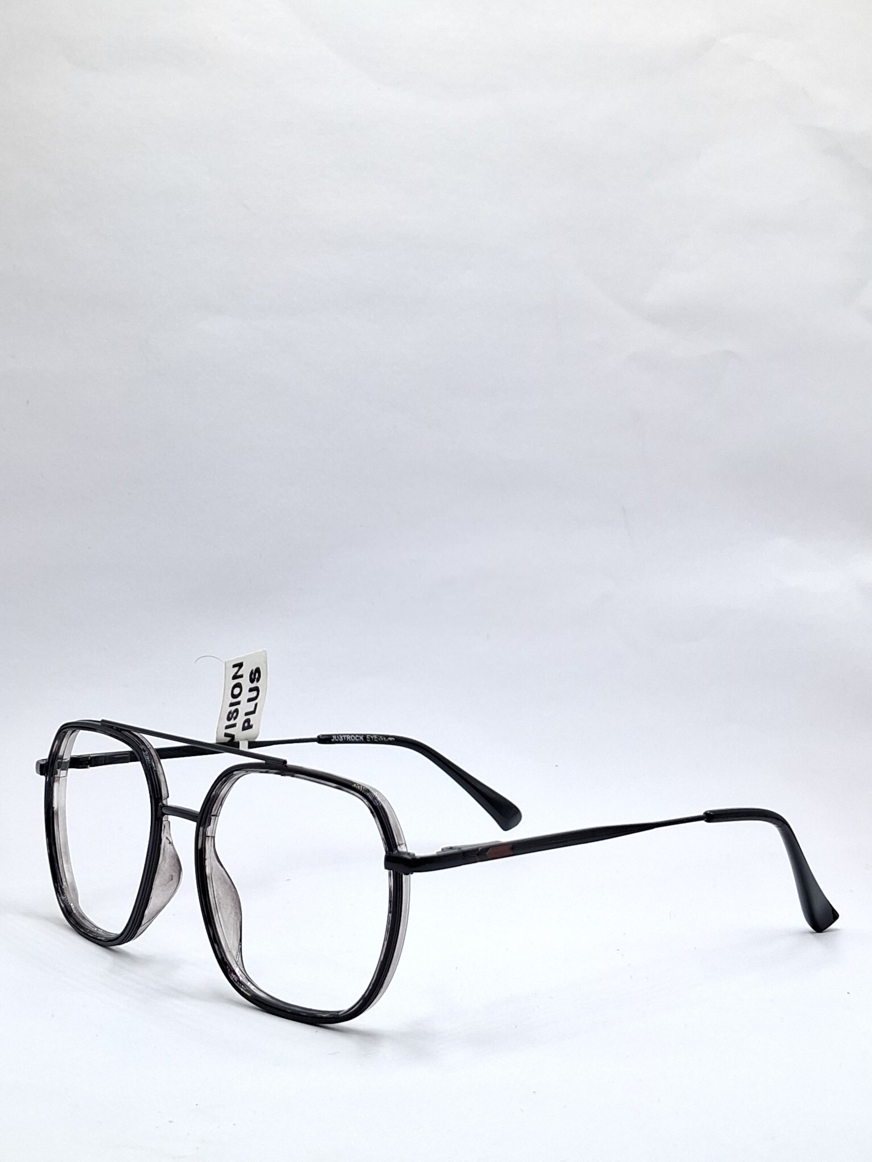 vision plus metallic double bar black metal frame