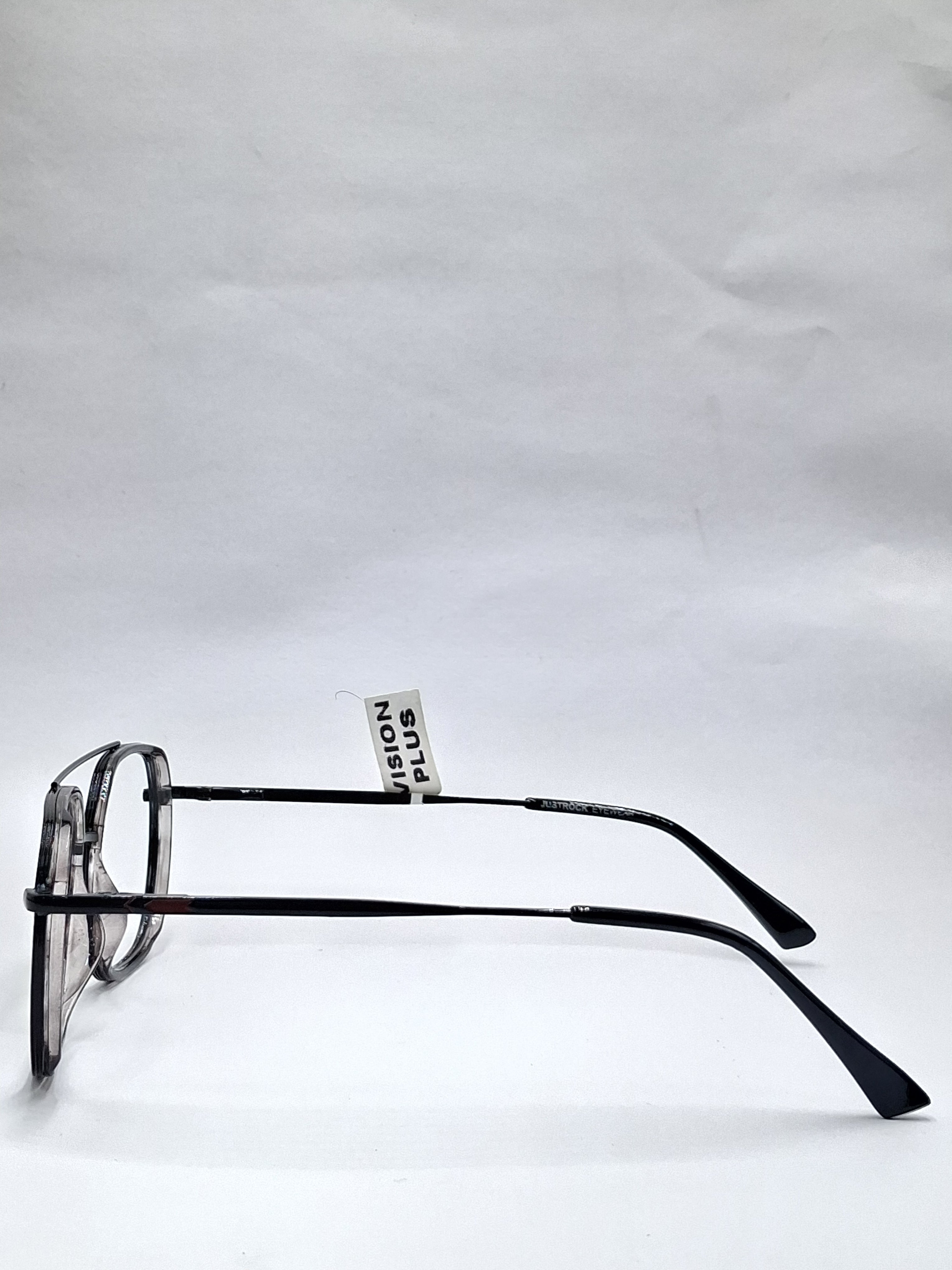 vision plus metallic double bar black metal frame