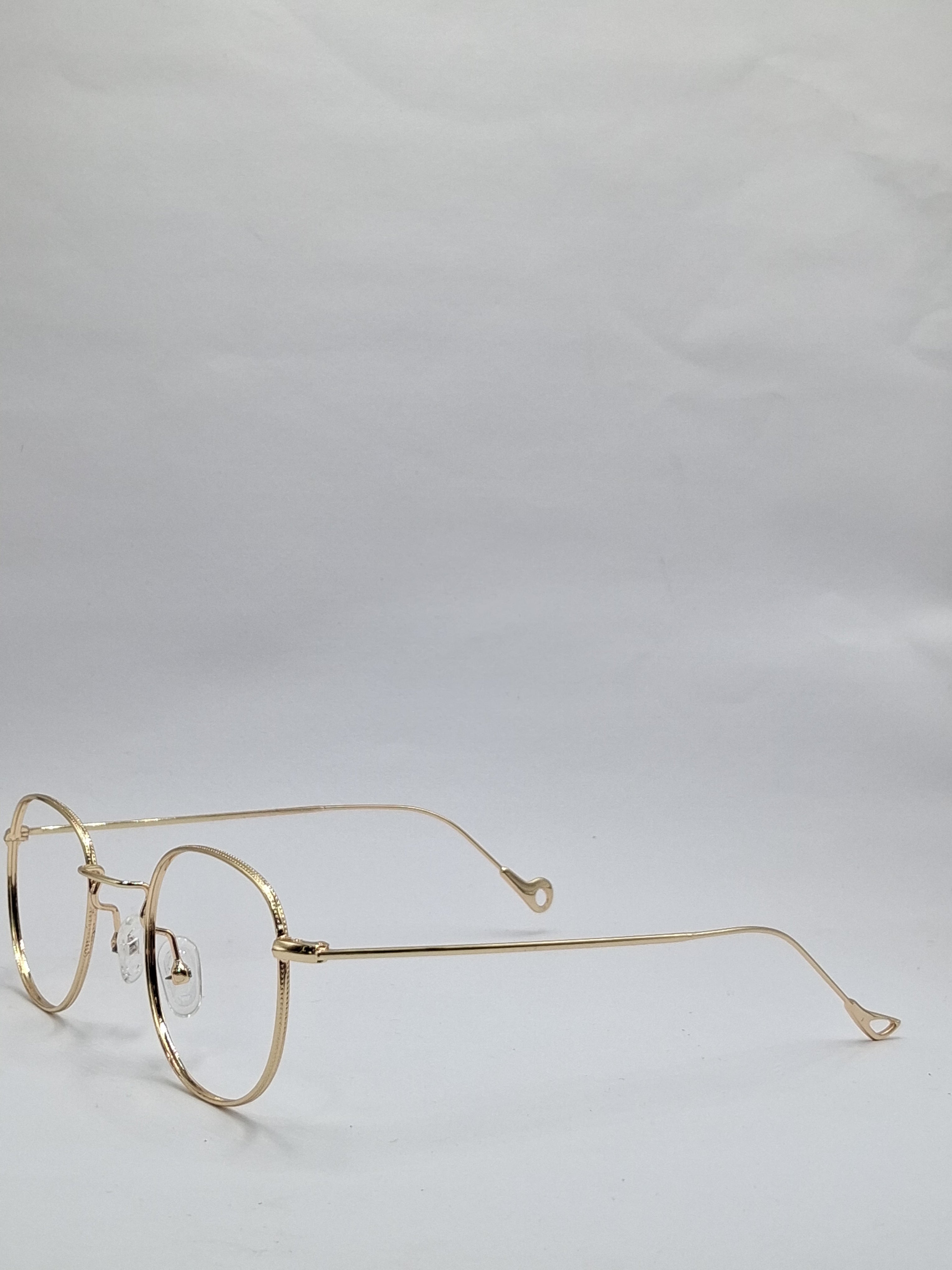 vision plus metallic gold metal frame