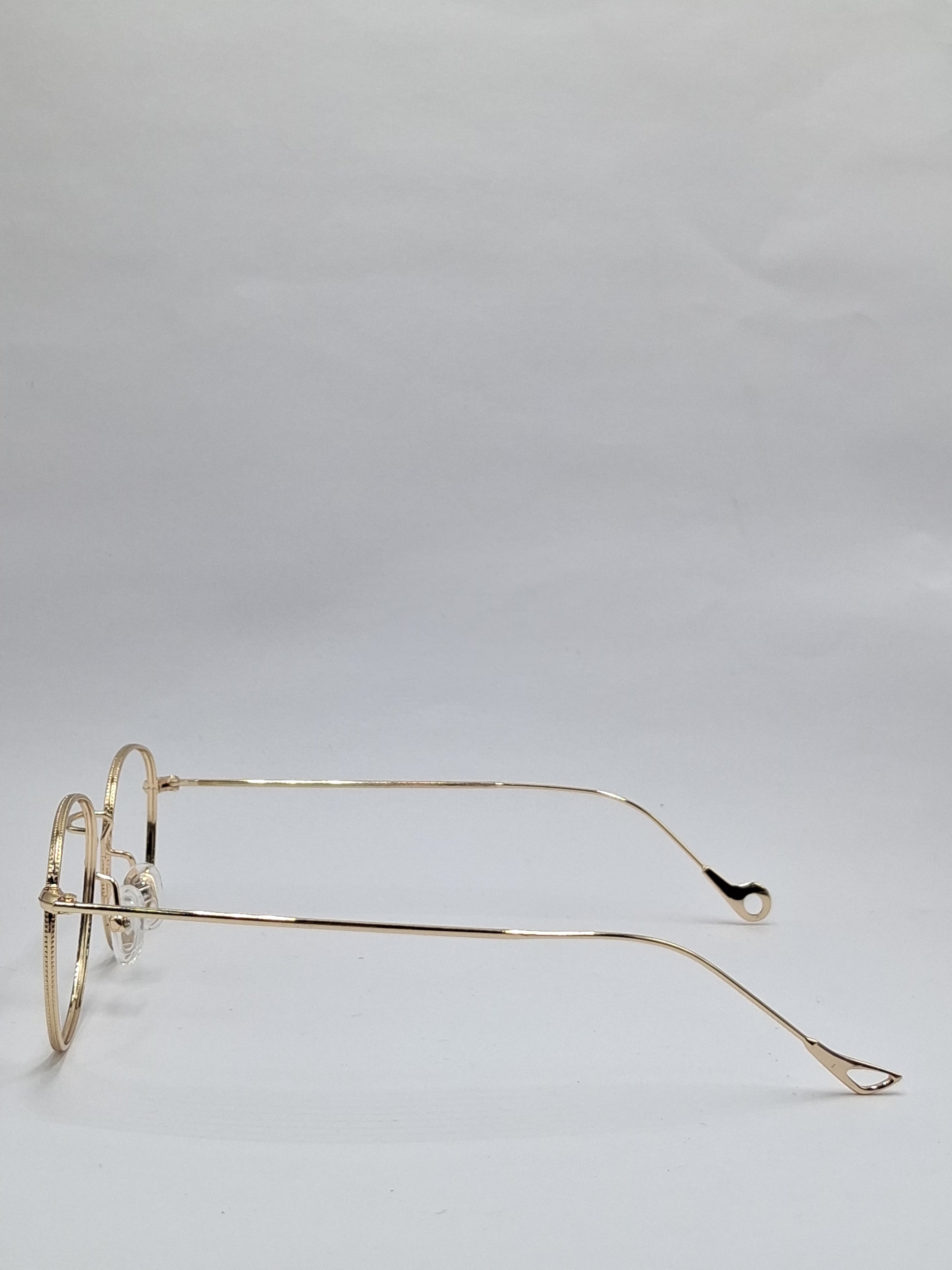 vision plus metallic gold metal frame