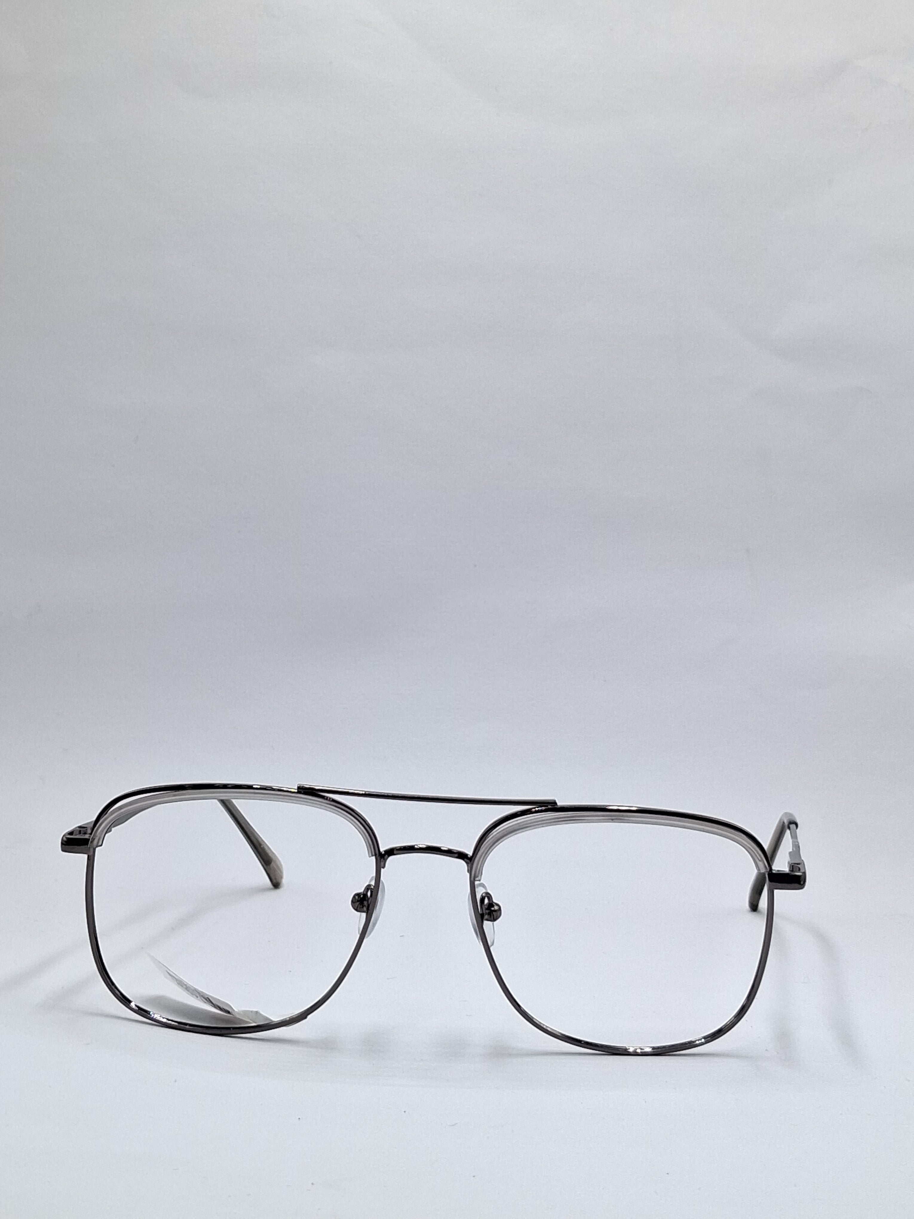 vision plus metallic gray metal frame