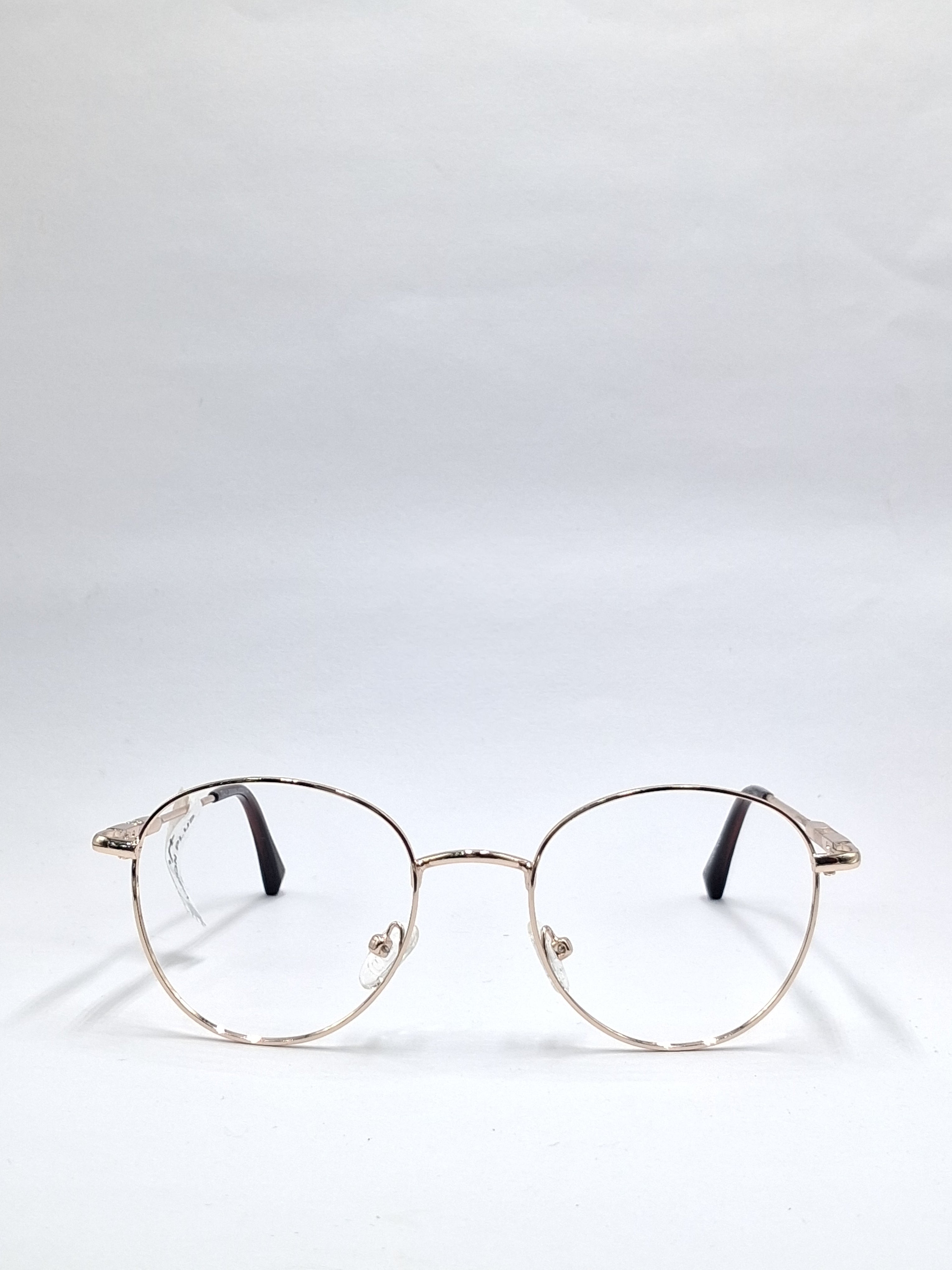 vision plus metallic gold metal frame