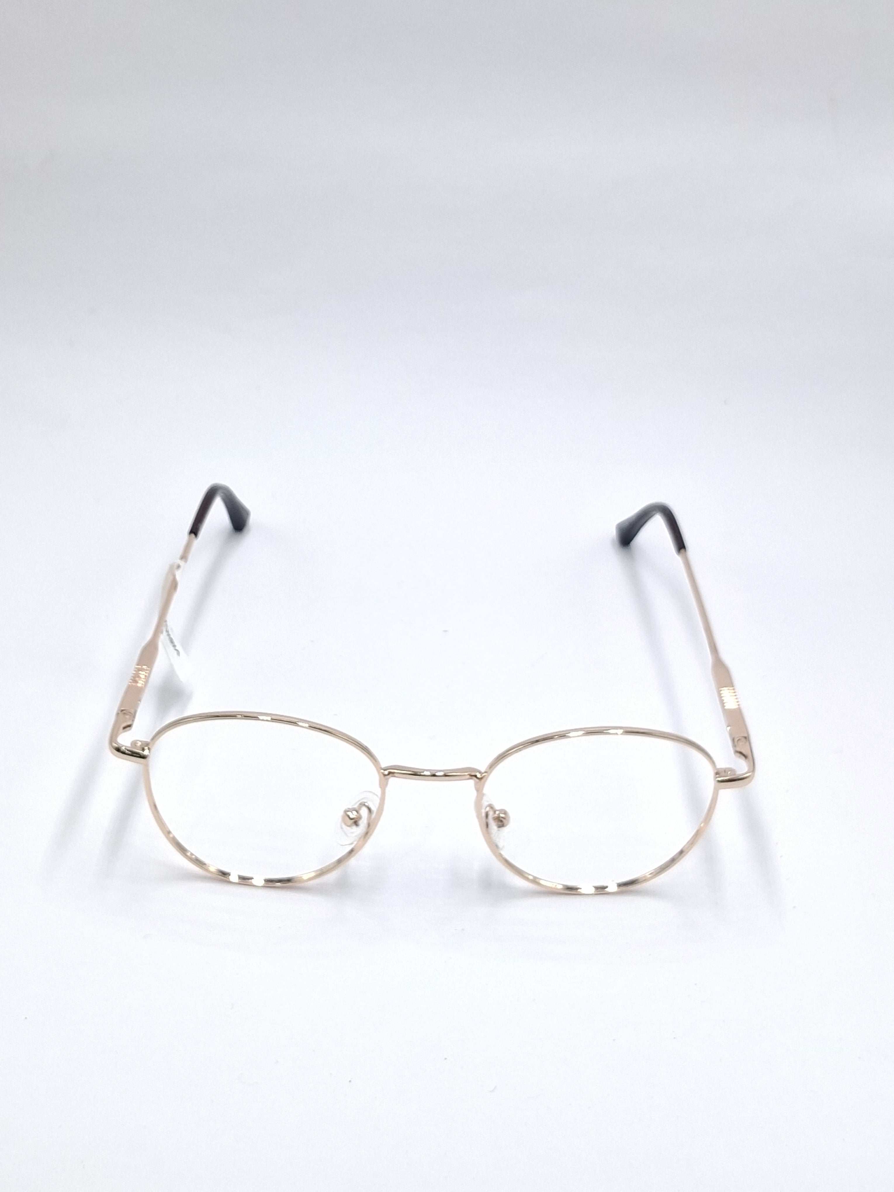 vision plus metallic gold metal frame