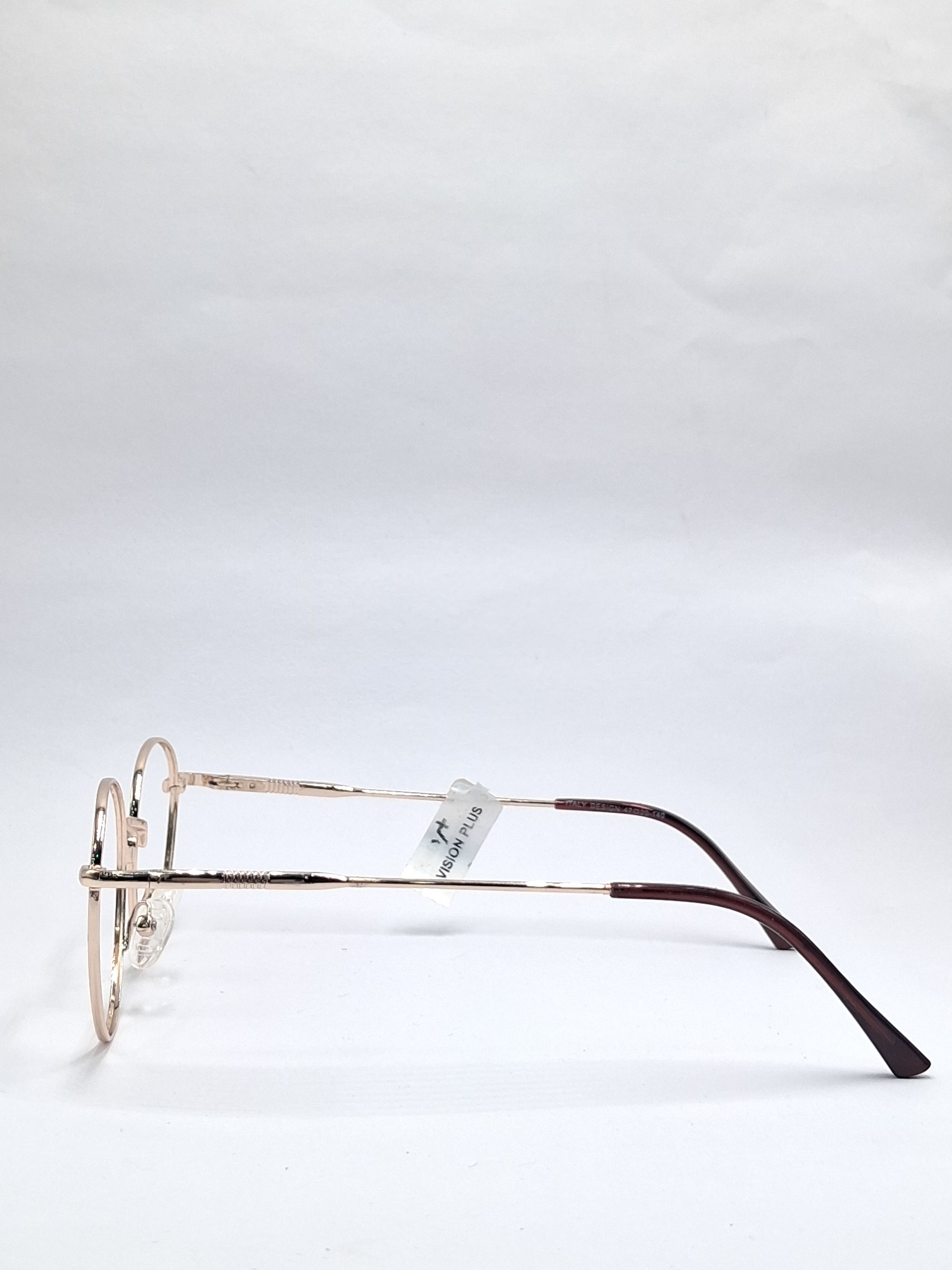 vision plus metallic gold metal frame