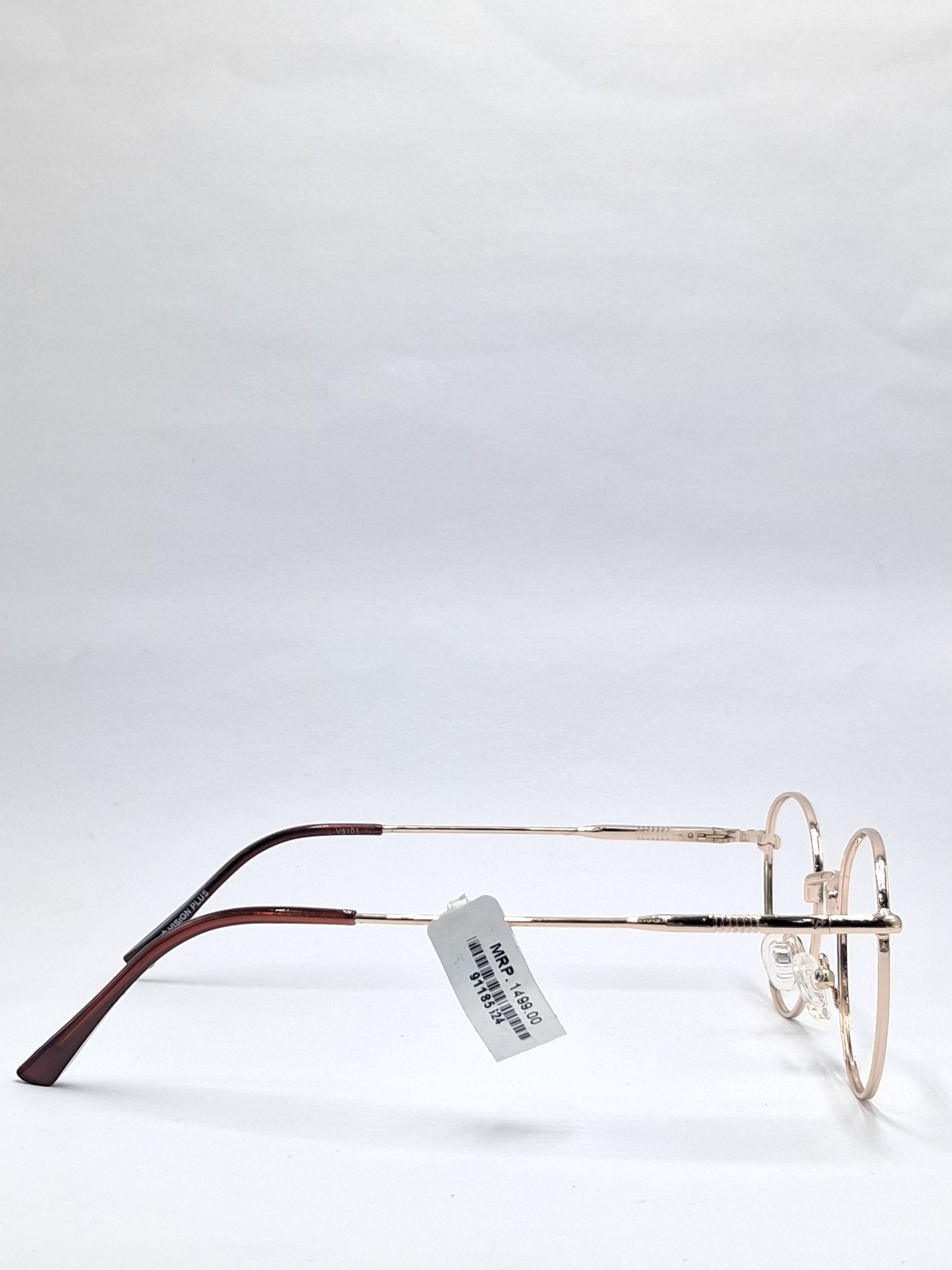 vision plus metallic gold metal frame