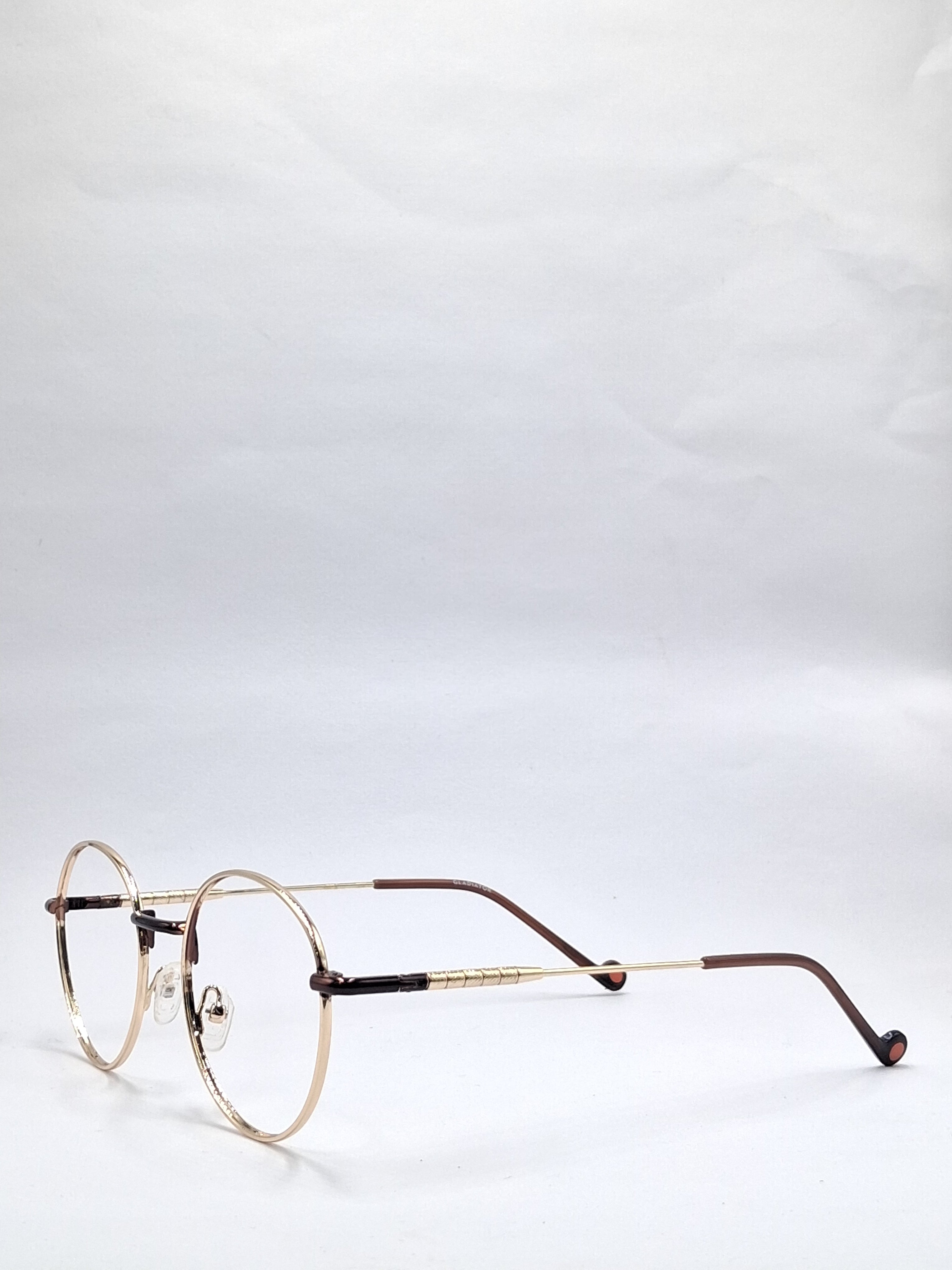 vision plus metallic gold metal frame