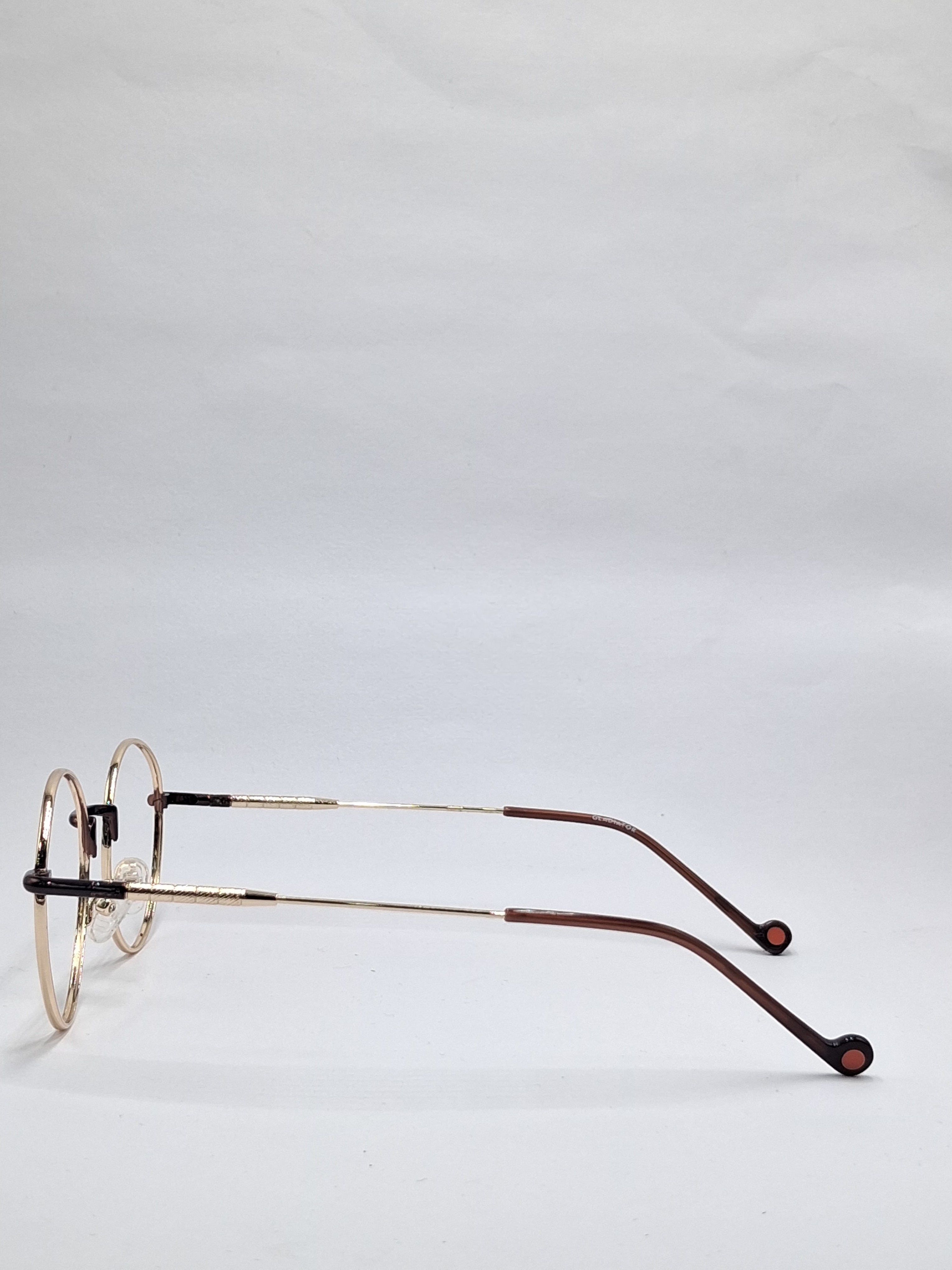 vision plus metallic gold metal frame