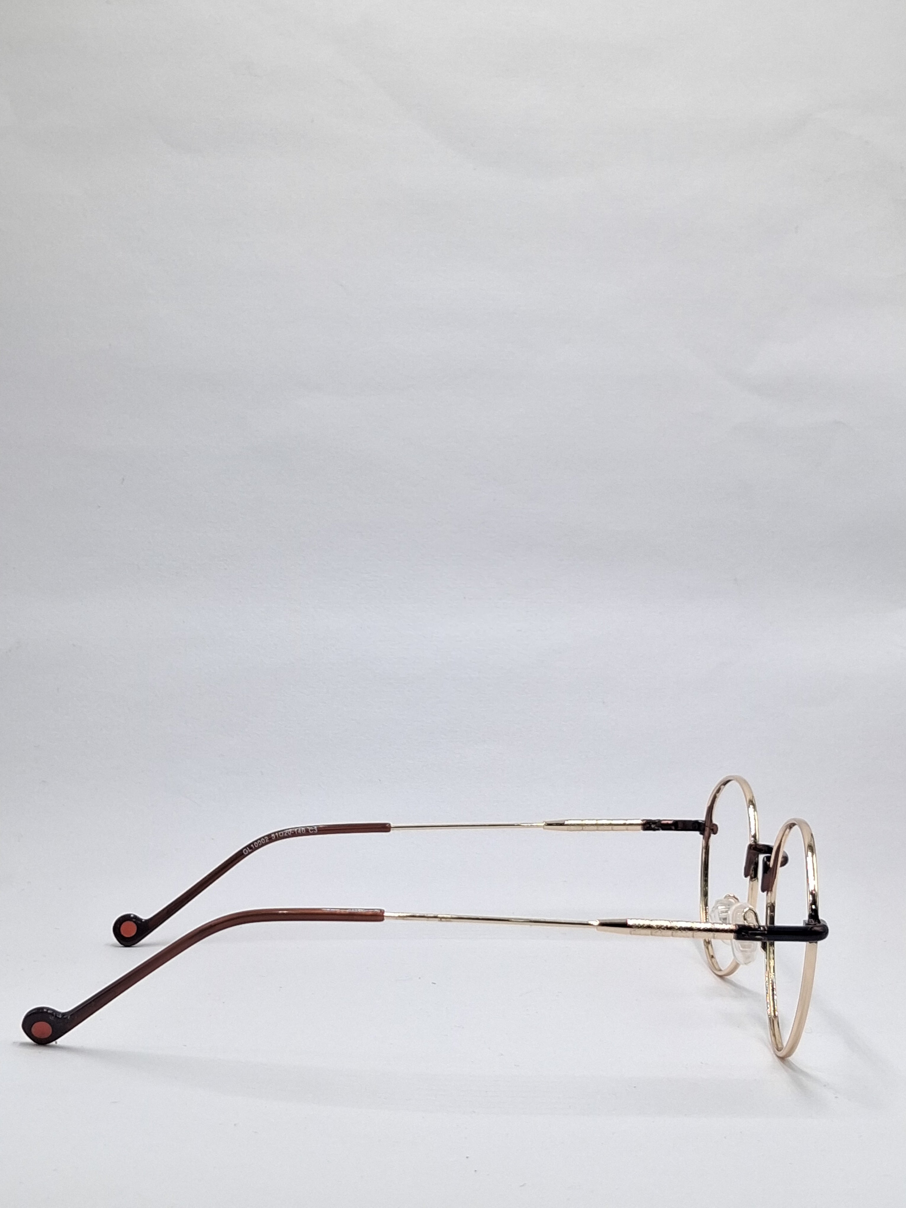 vision plus metallic gold metal frame
