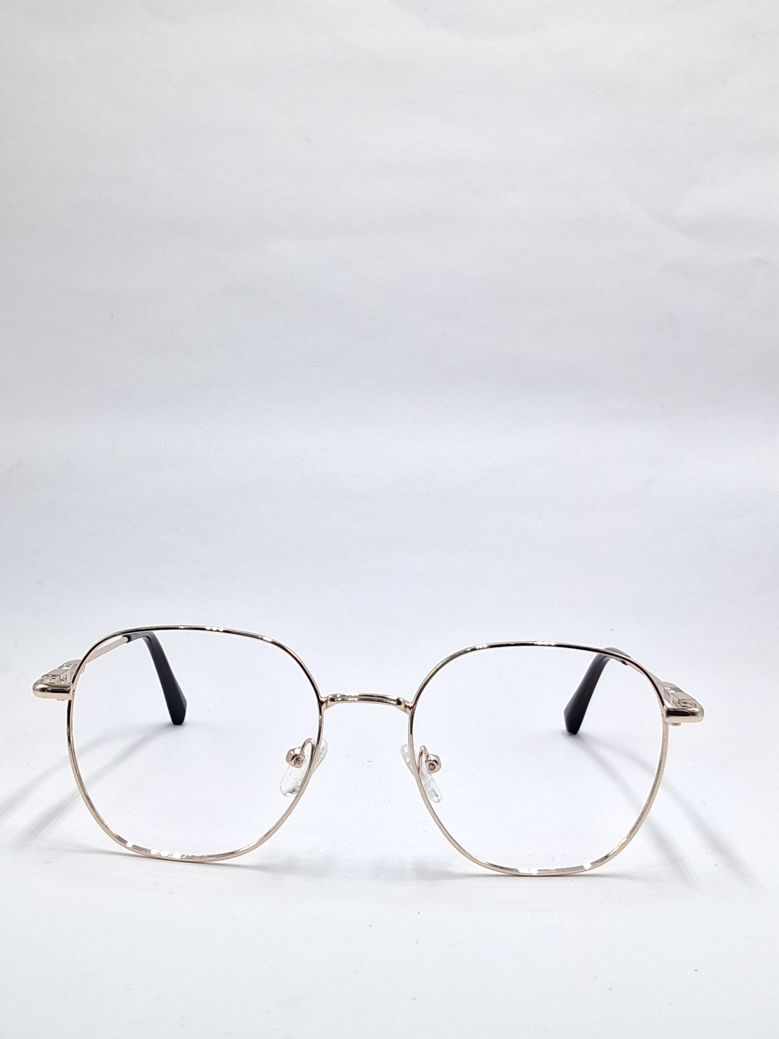 vision plus metallic gold metal frame
