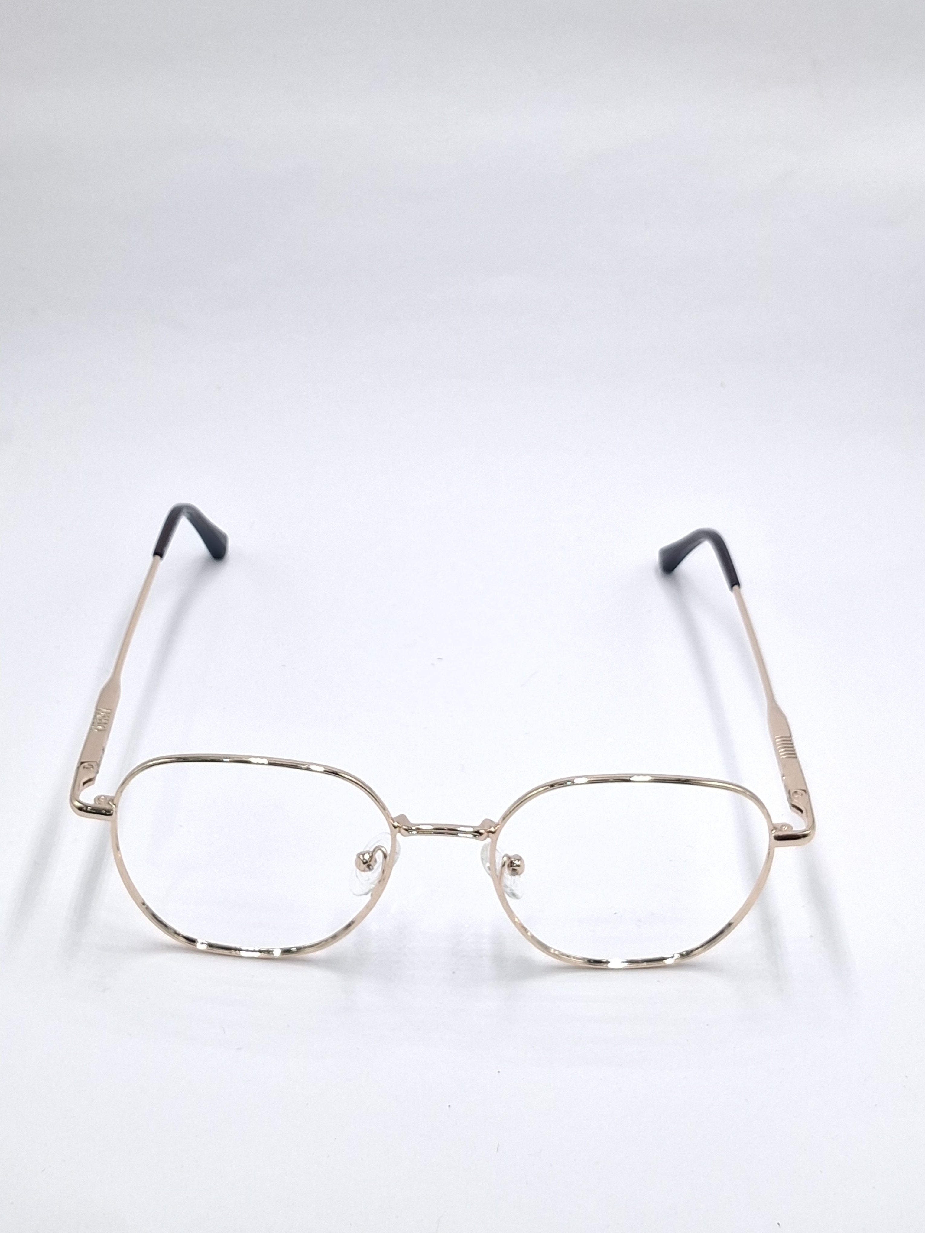 vision plus metallic gold metal frame