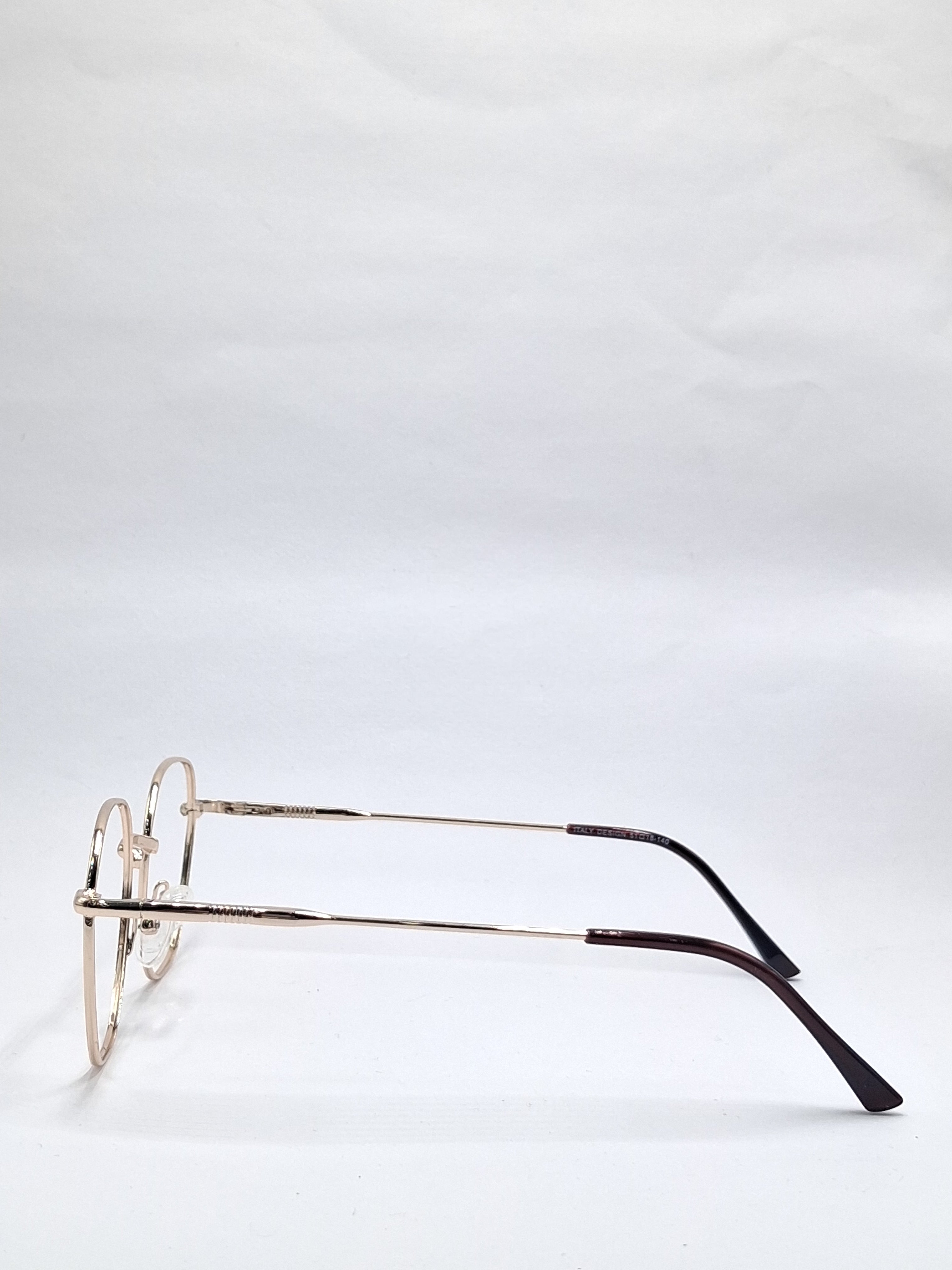 vision plus metallic gold metal frame