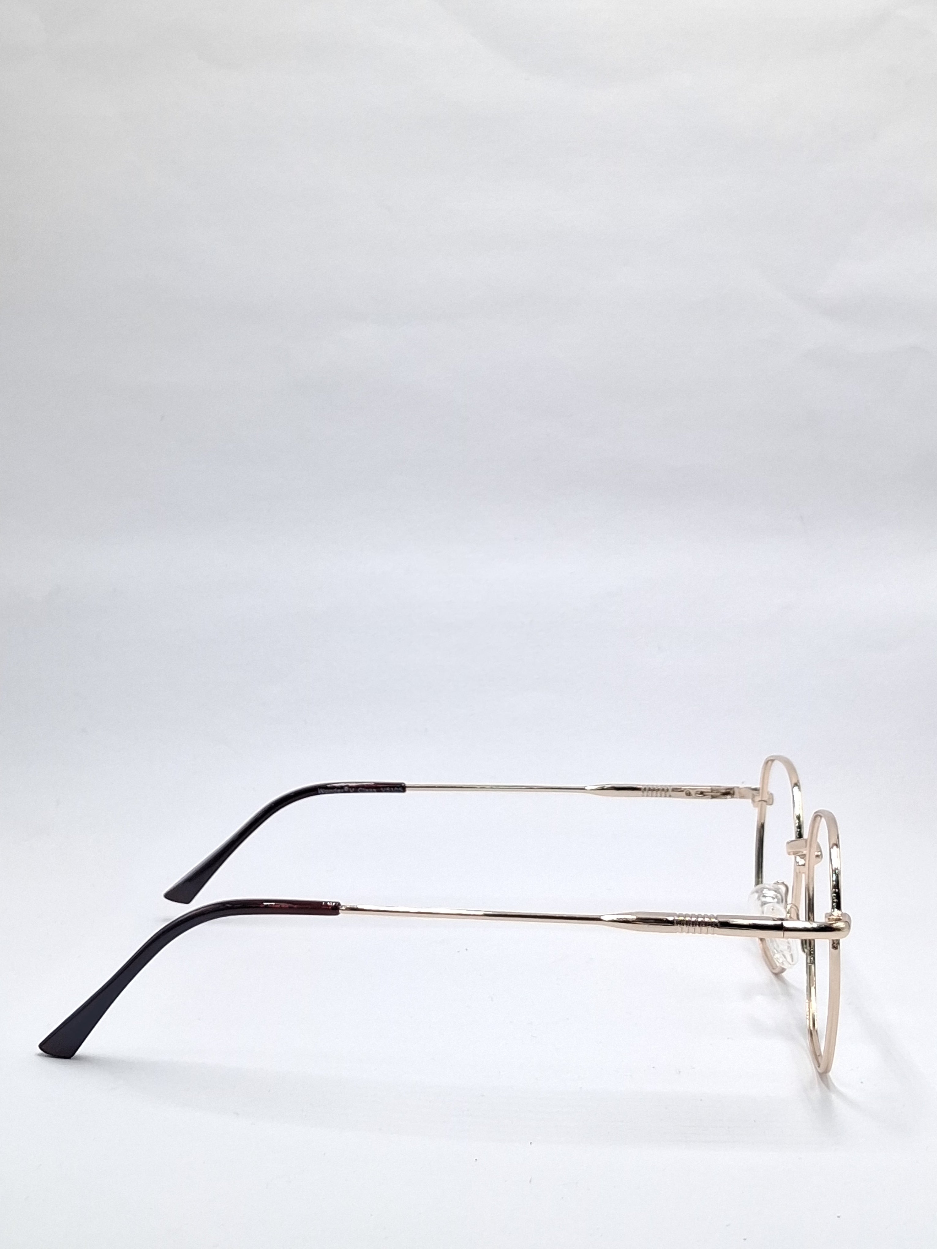vision plus metallic gold metal frame