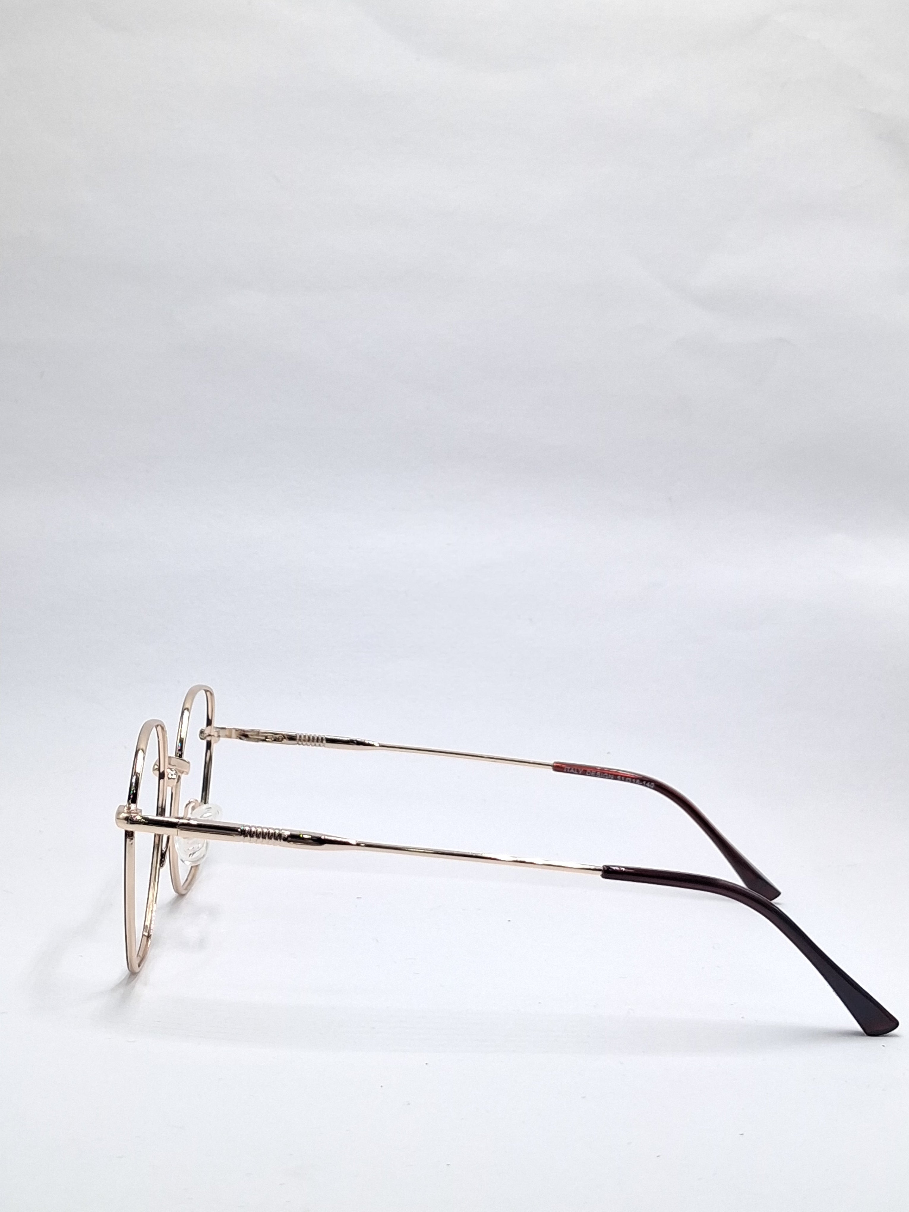 vision plus metallic brown and gold metal frame
