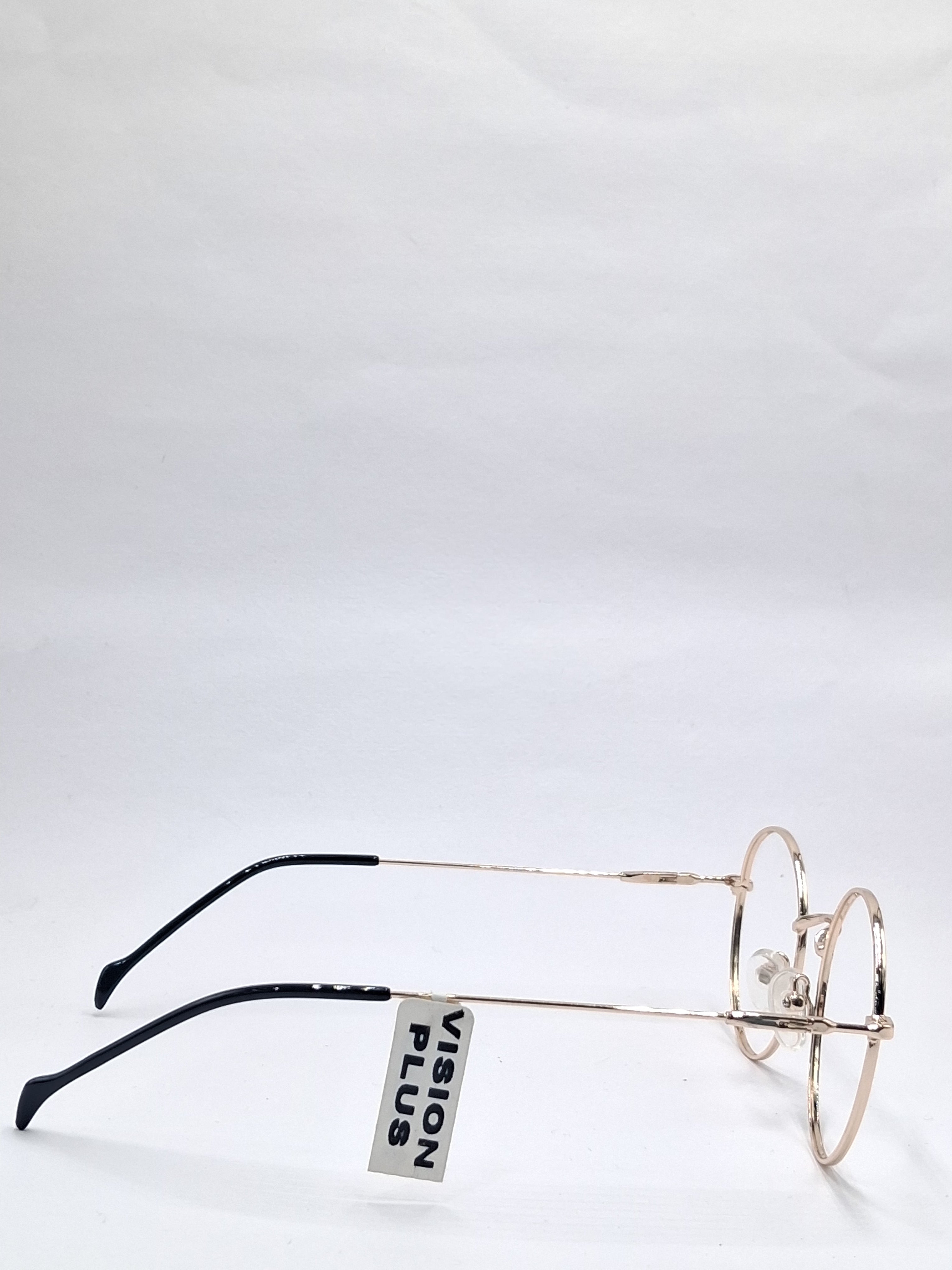 vision plus metallic gold metal frame