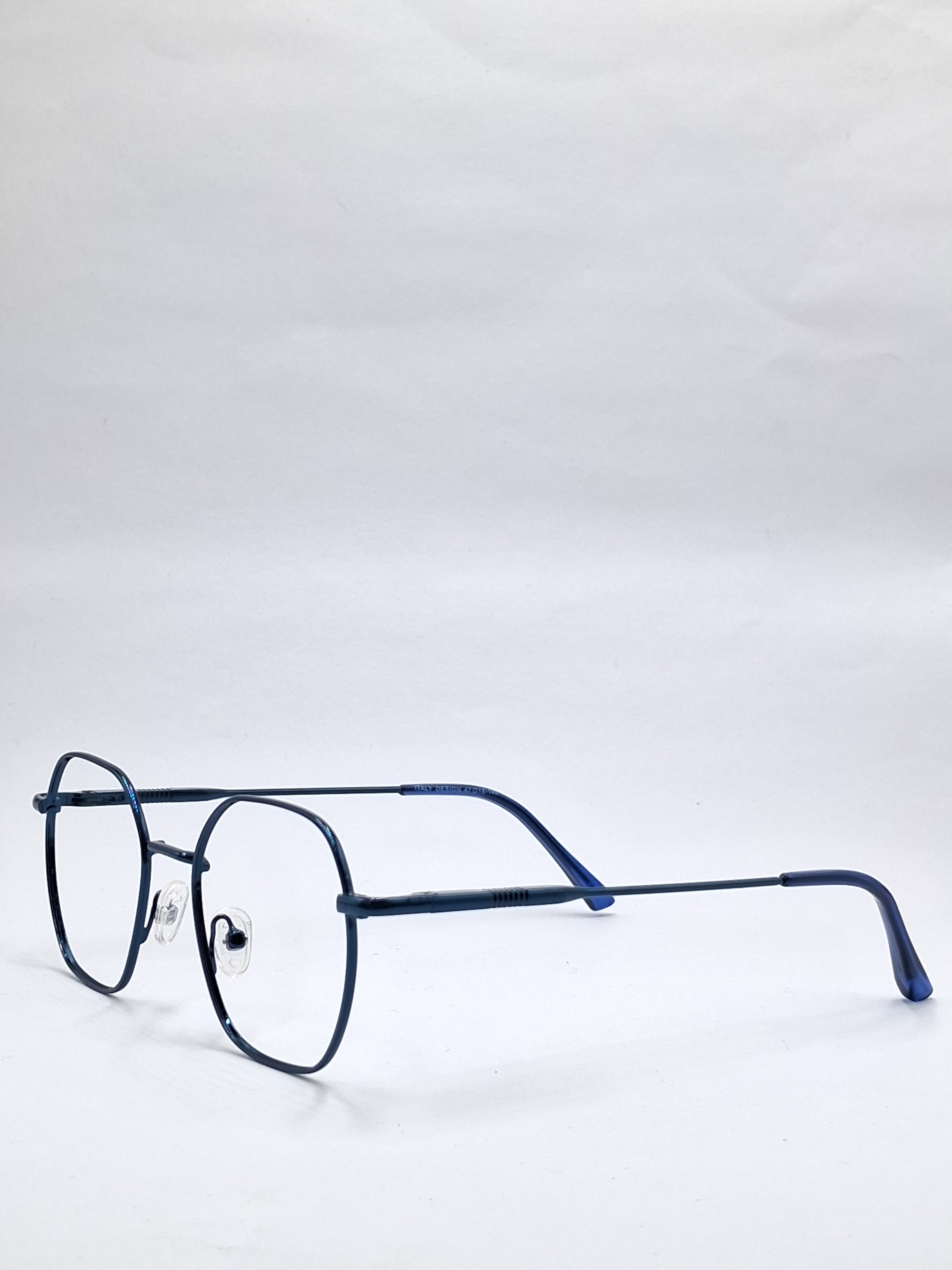 vision plus metallic dark blue metal frame