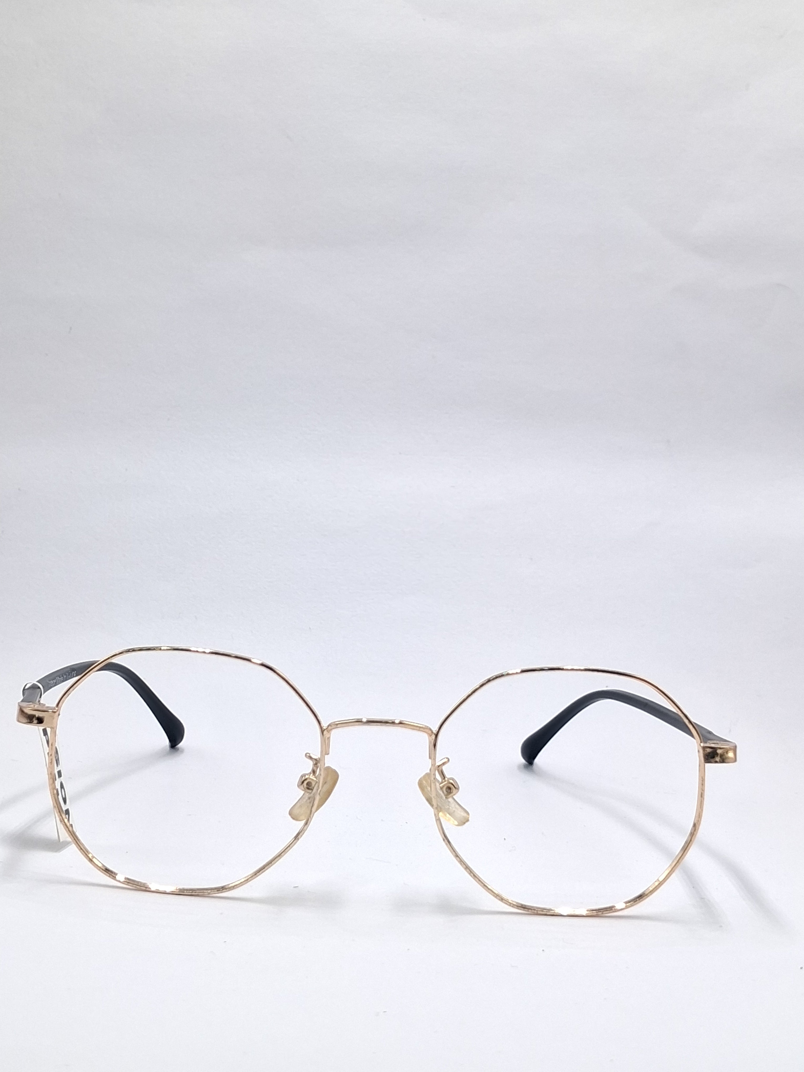 vision plus metallic gold and matte black stick metal frame