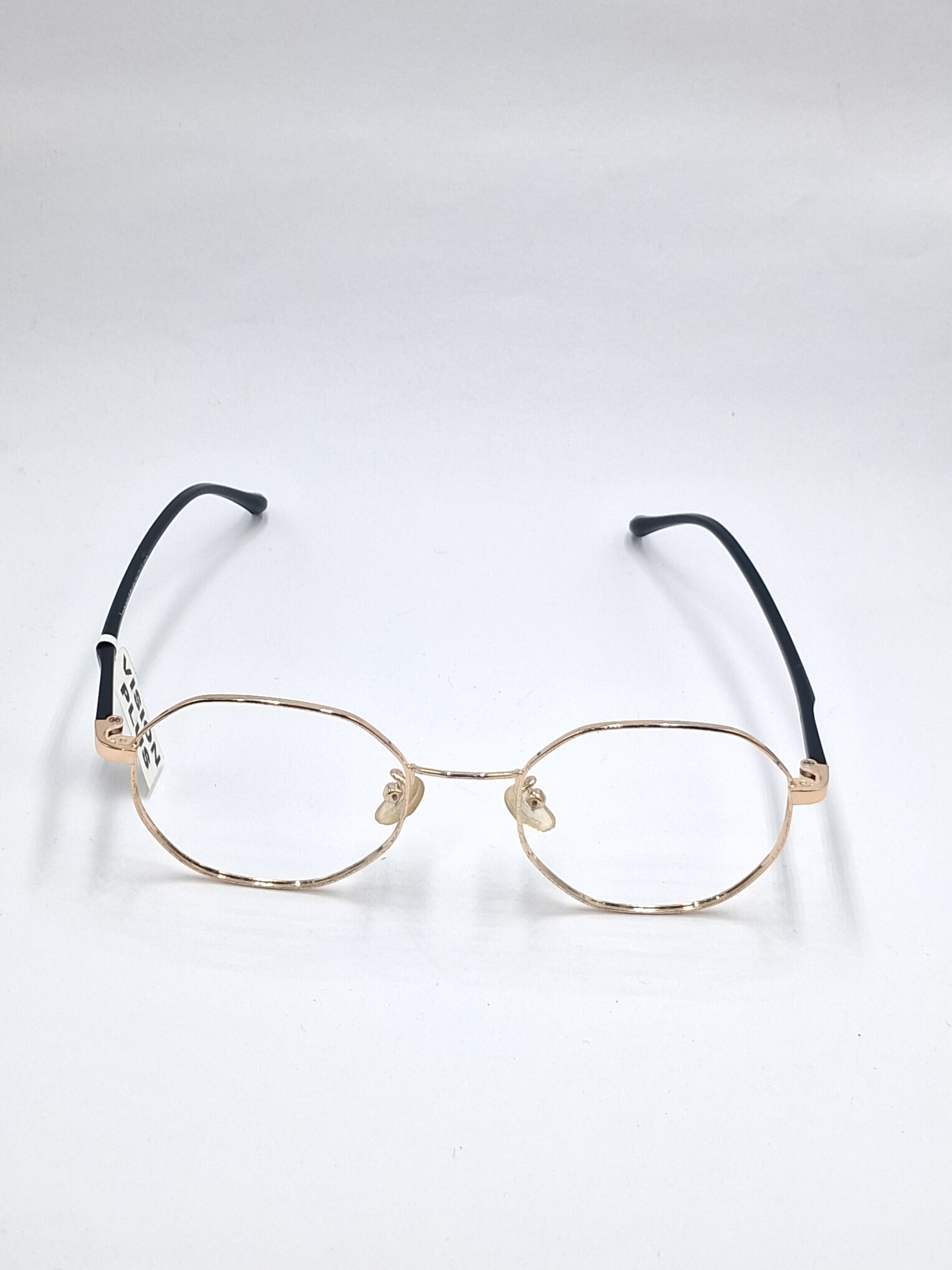 vision plus metallic gold and matte black stick metal frame
