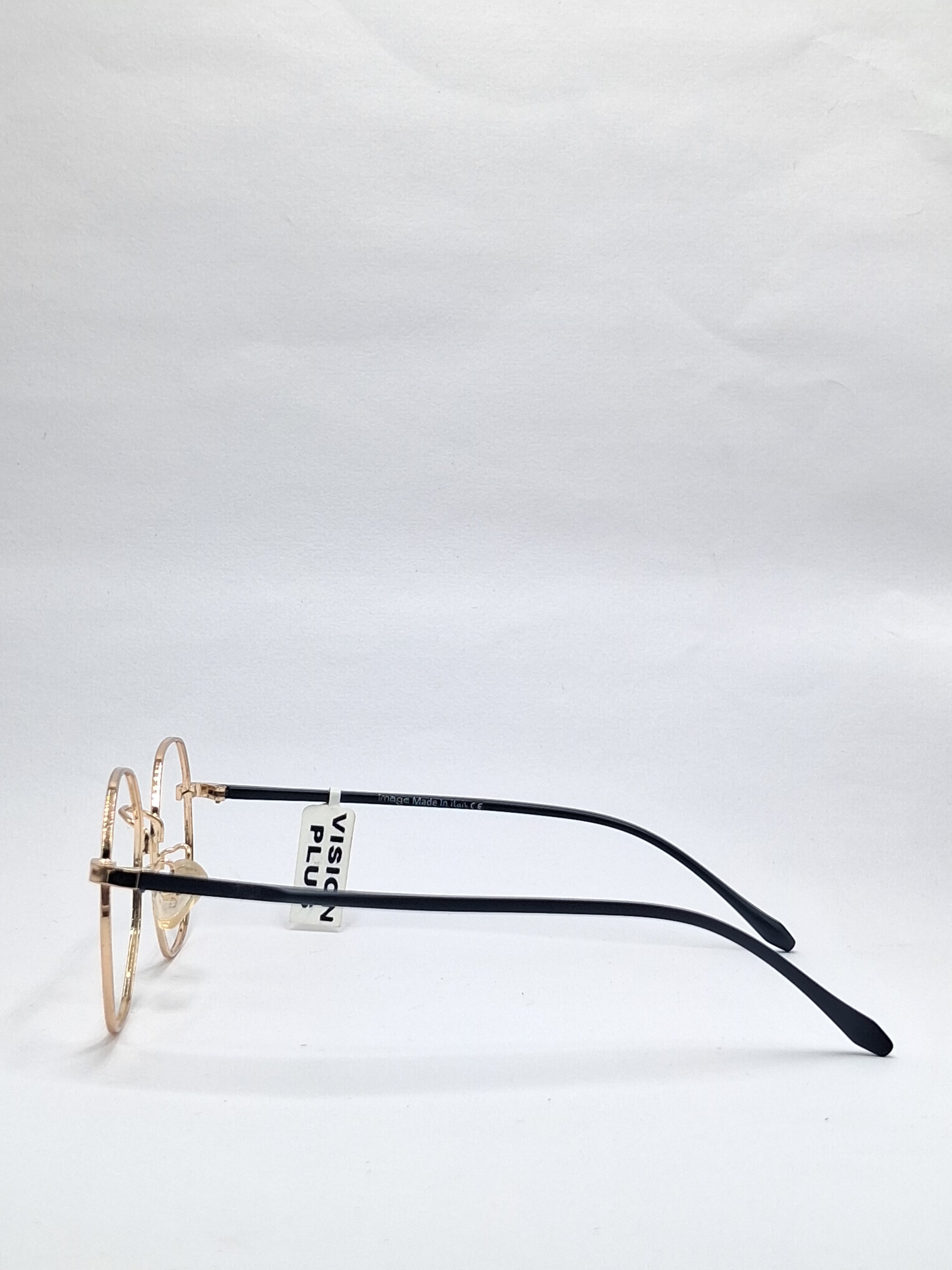 vision plus metallic gold and matte black stick metal frame