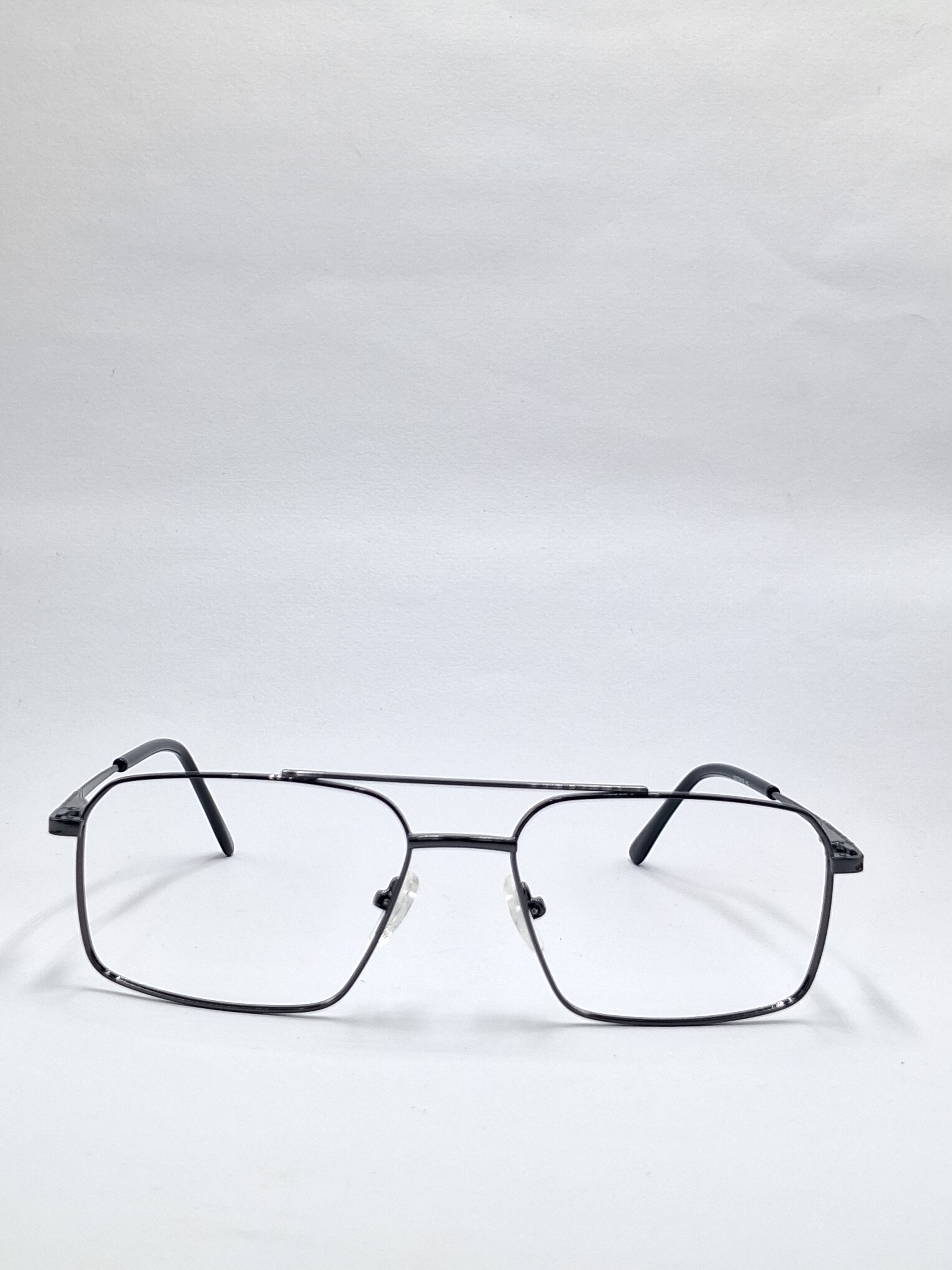 vision plus metallic double bar gray metal frame