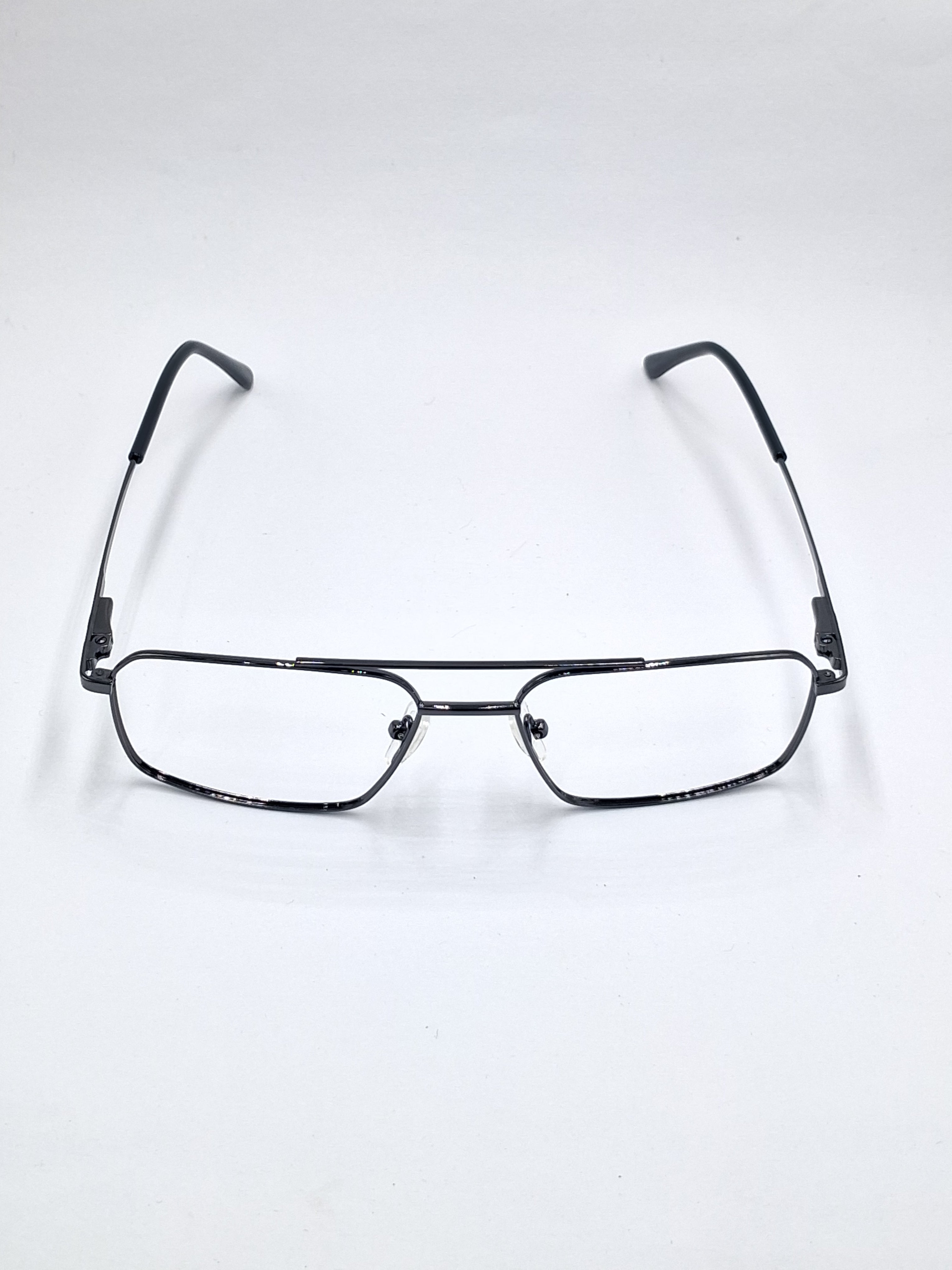 vision plus metallic double bar gray metal frame