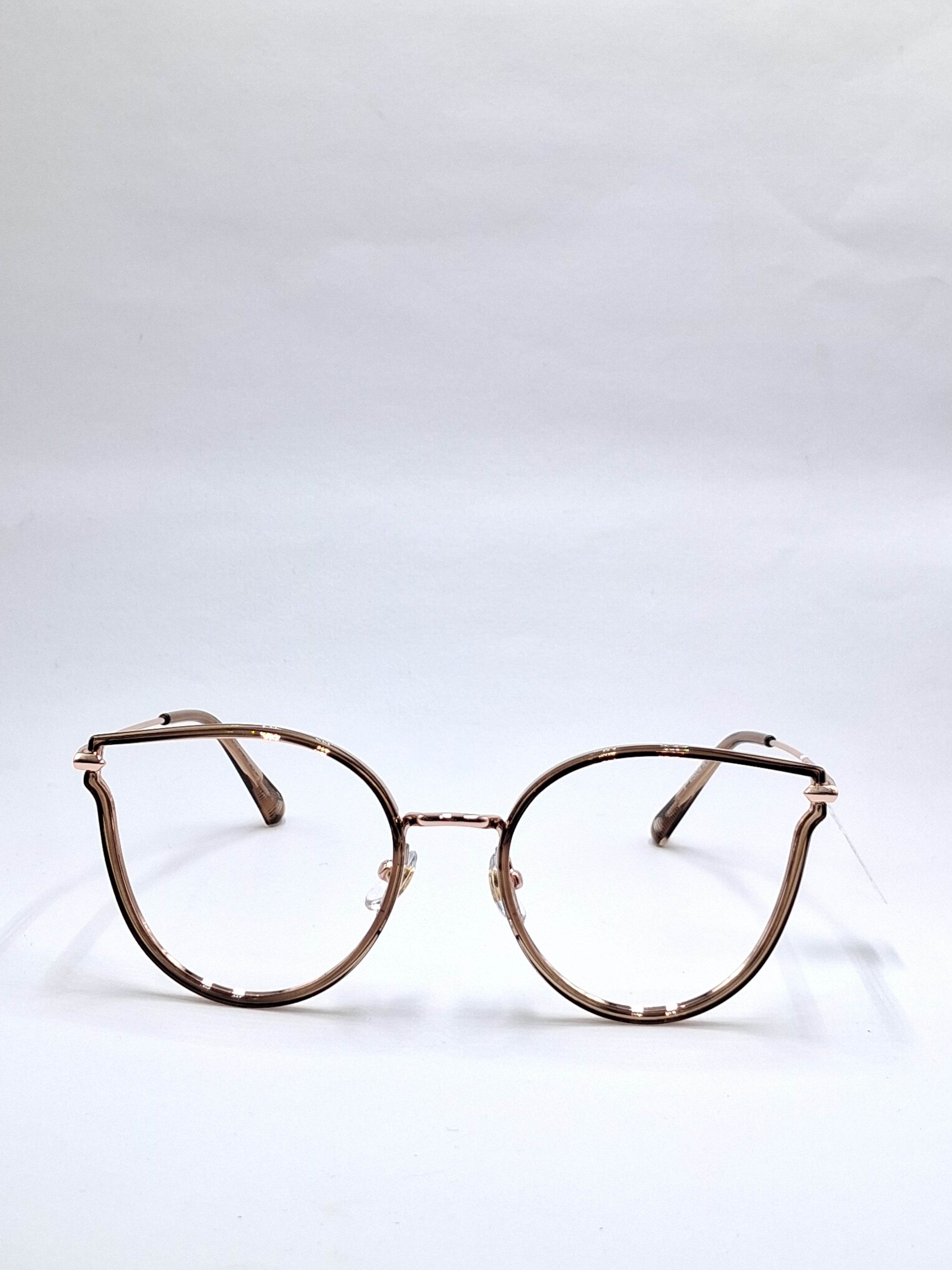 vision plus crystal brown metal with fiber frame