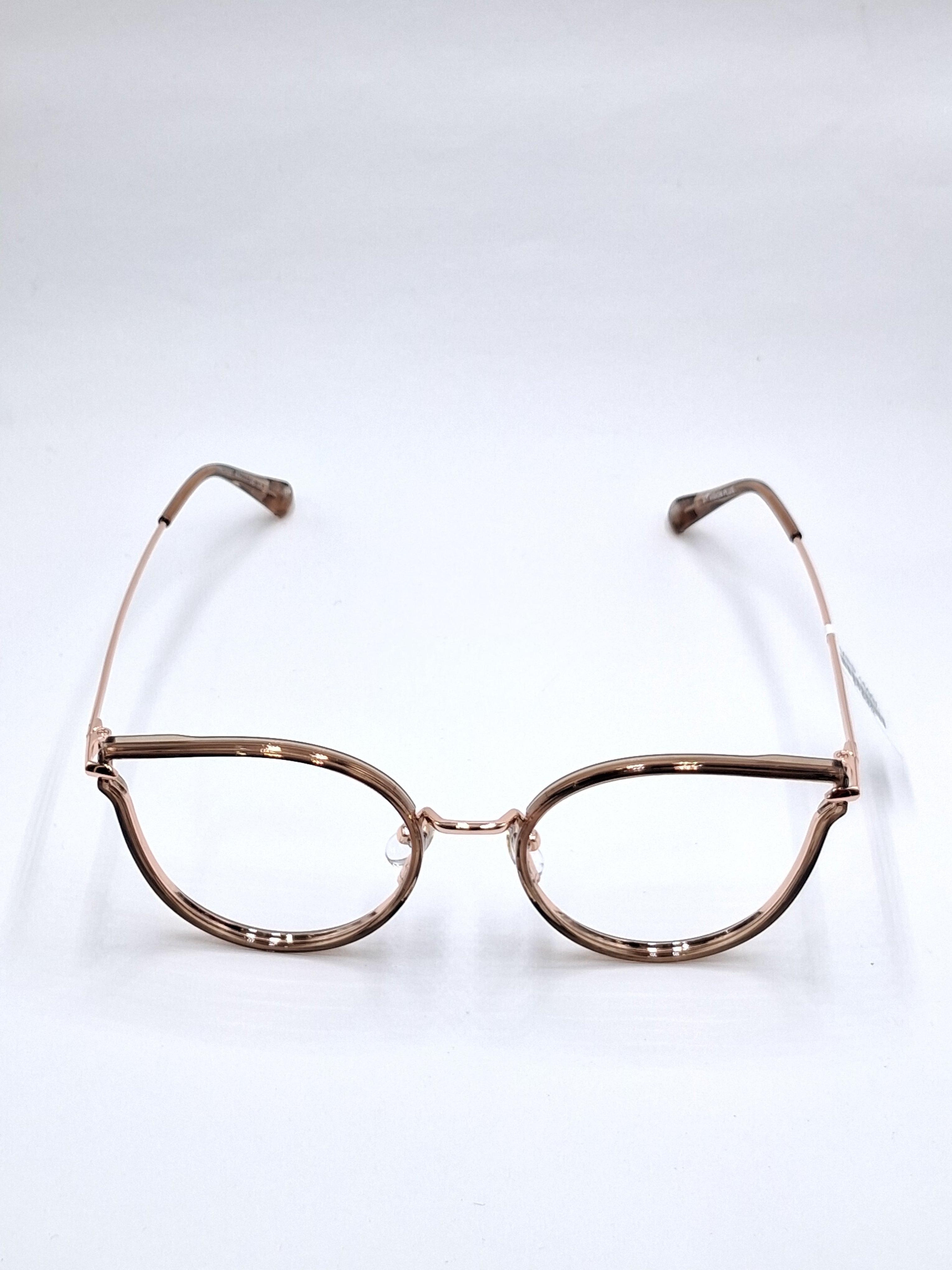 vision plus crystal brown metal with fiber frame