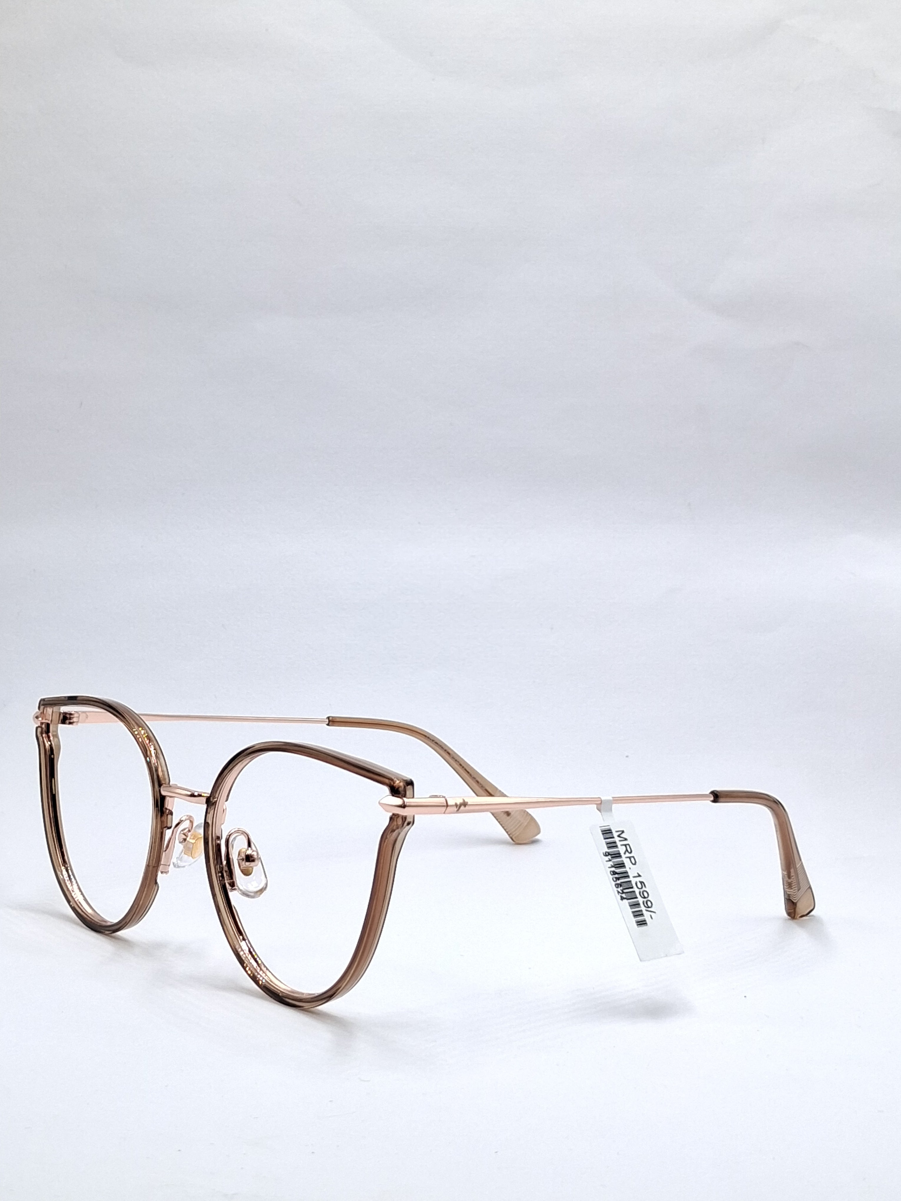vision plus crystal brown metal with fiber frame