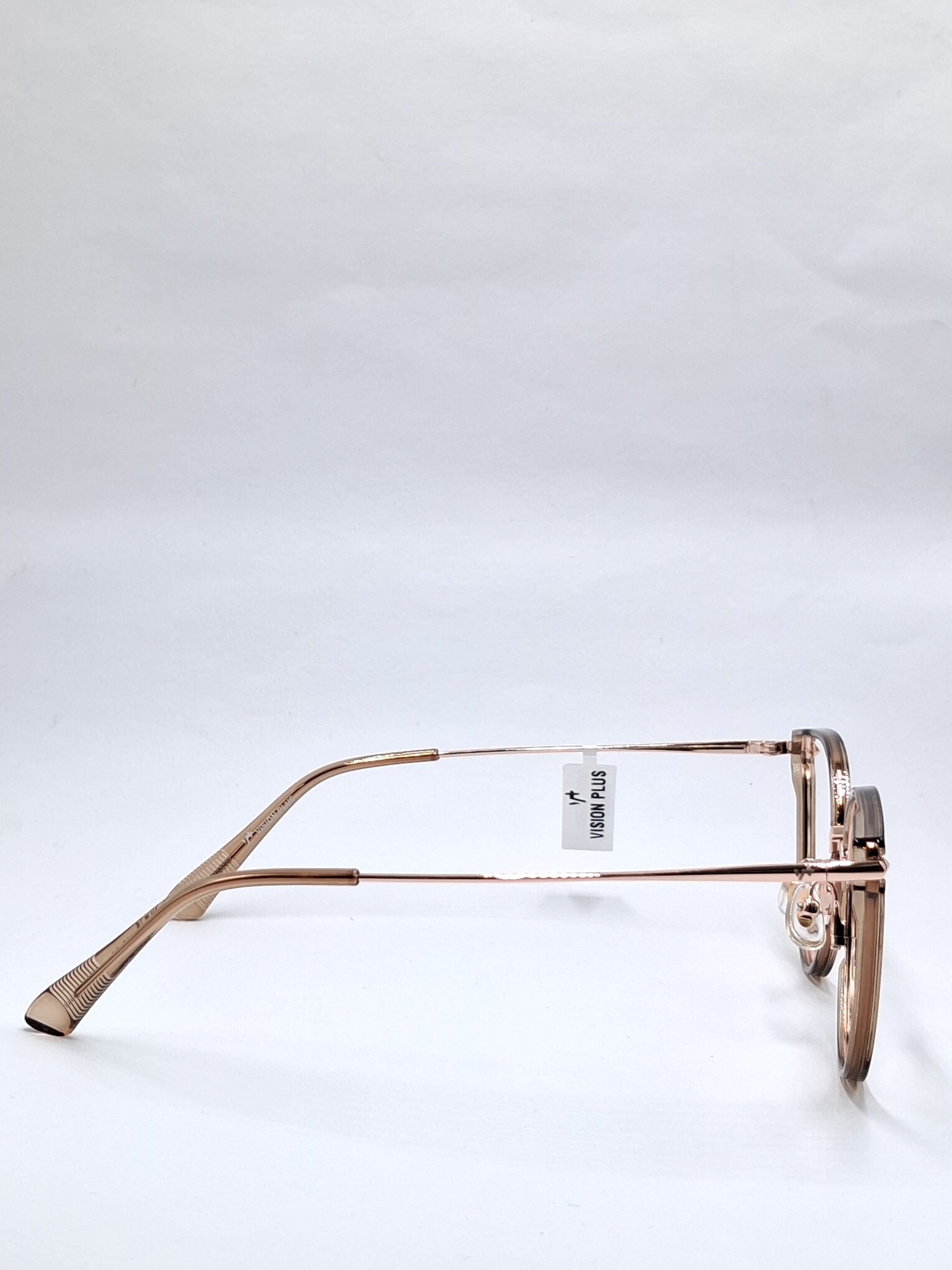 vision plus crystal brown metal with fiber frame