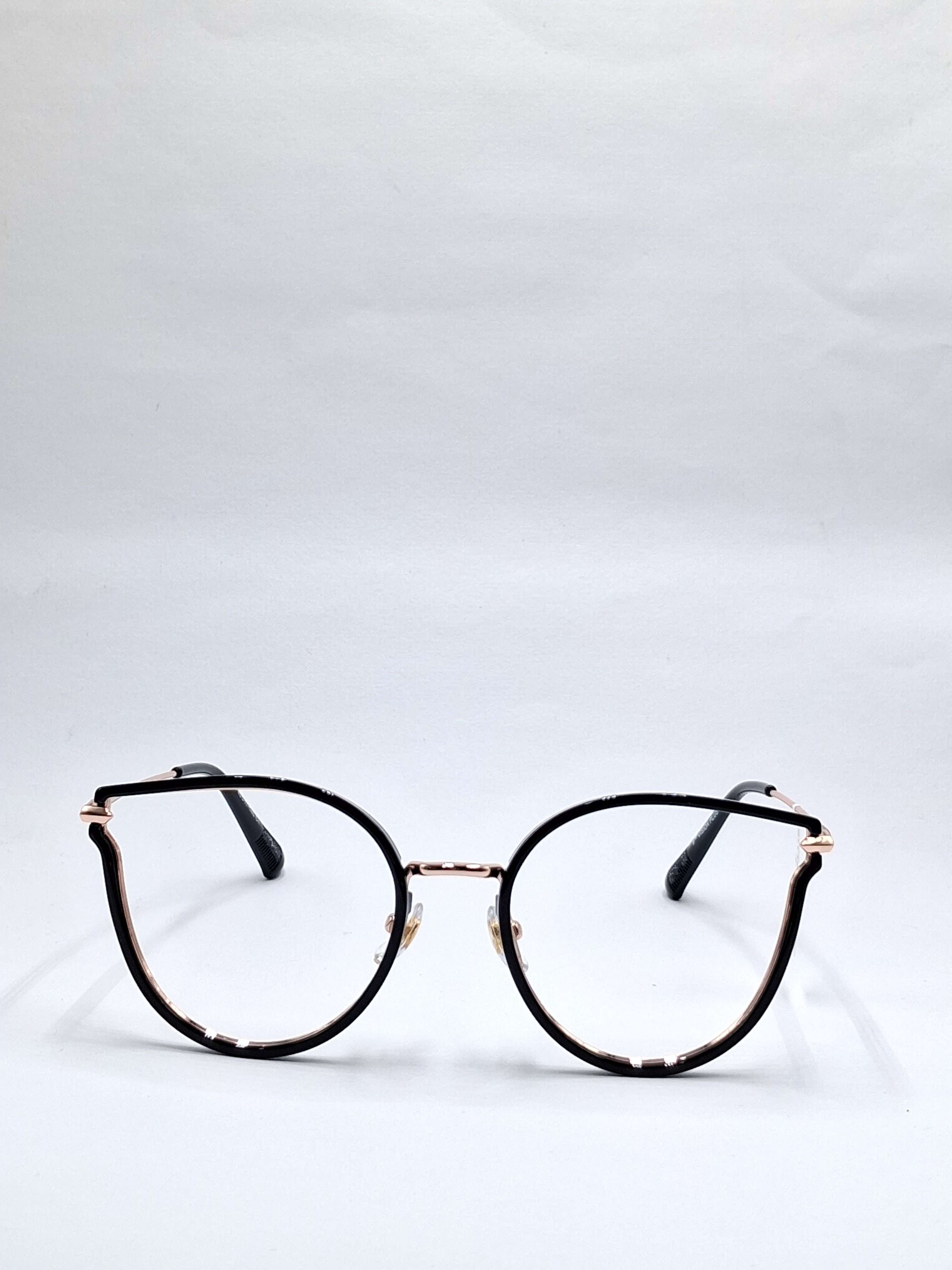 vision plus black with gold stick metal with fiber frame