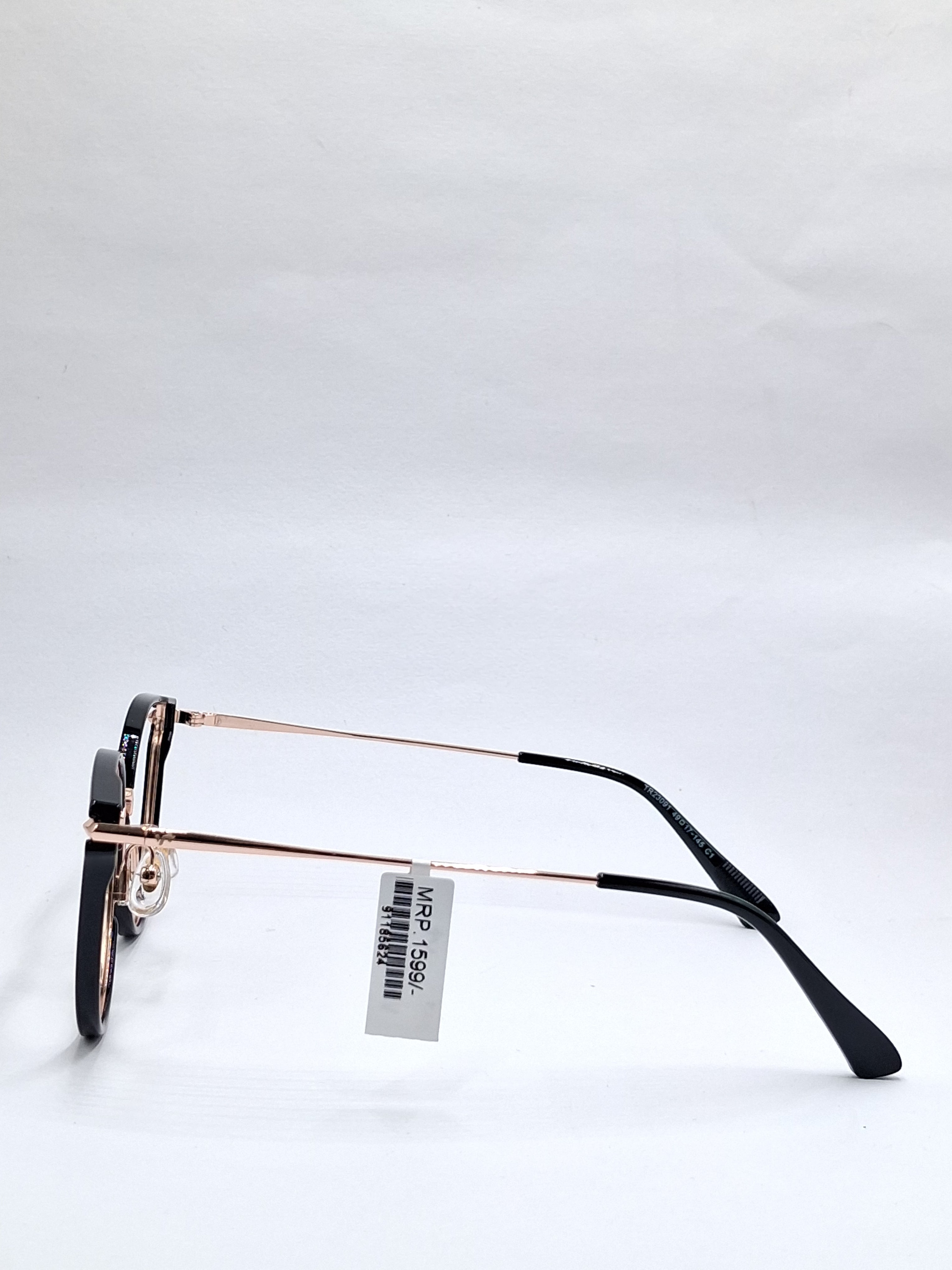 vision plus black with gold stick metal with fiber frame