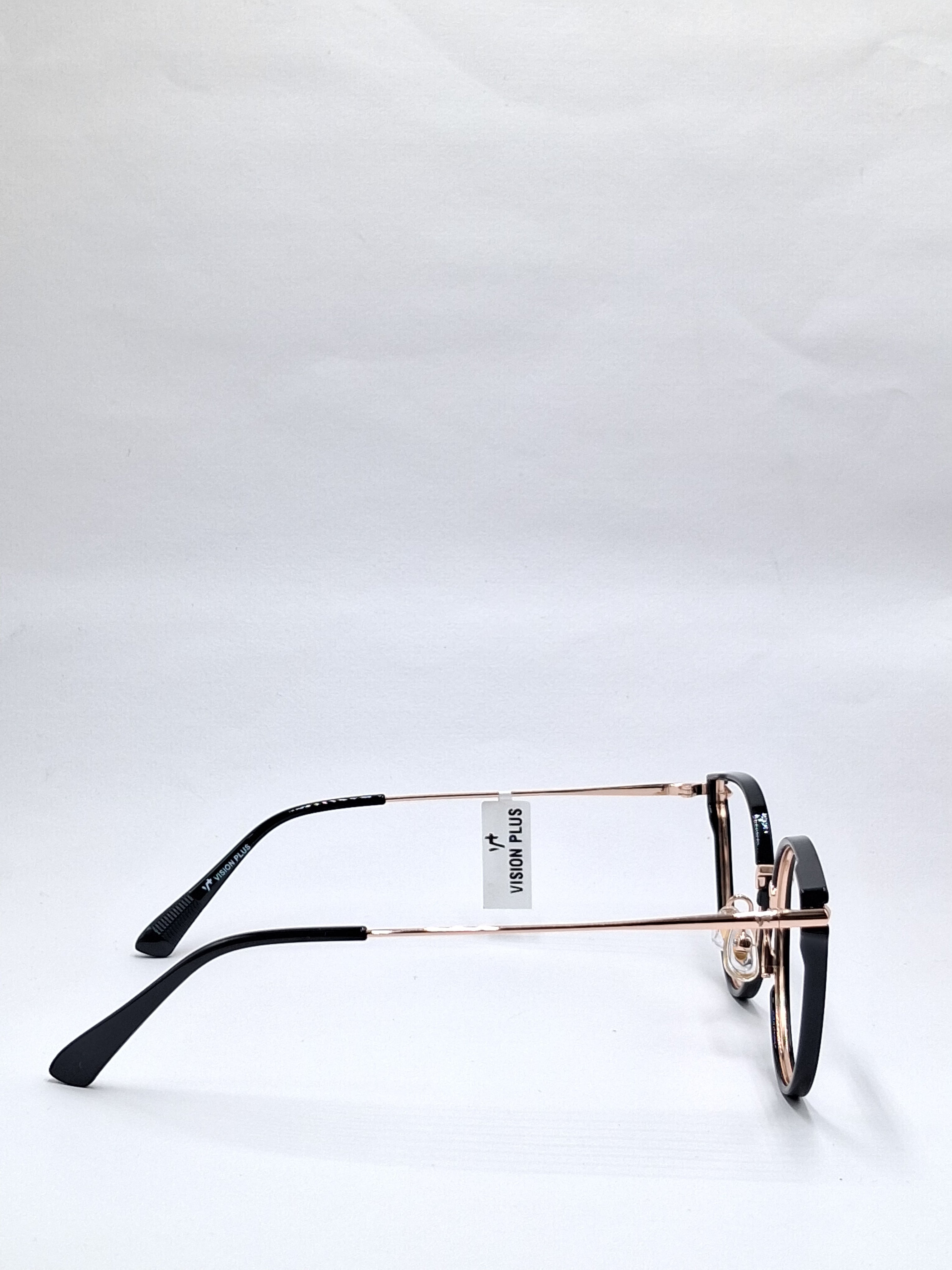 vision plus black with gold stick metal with fiber frame