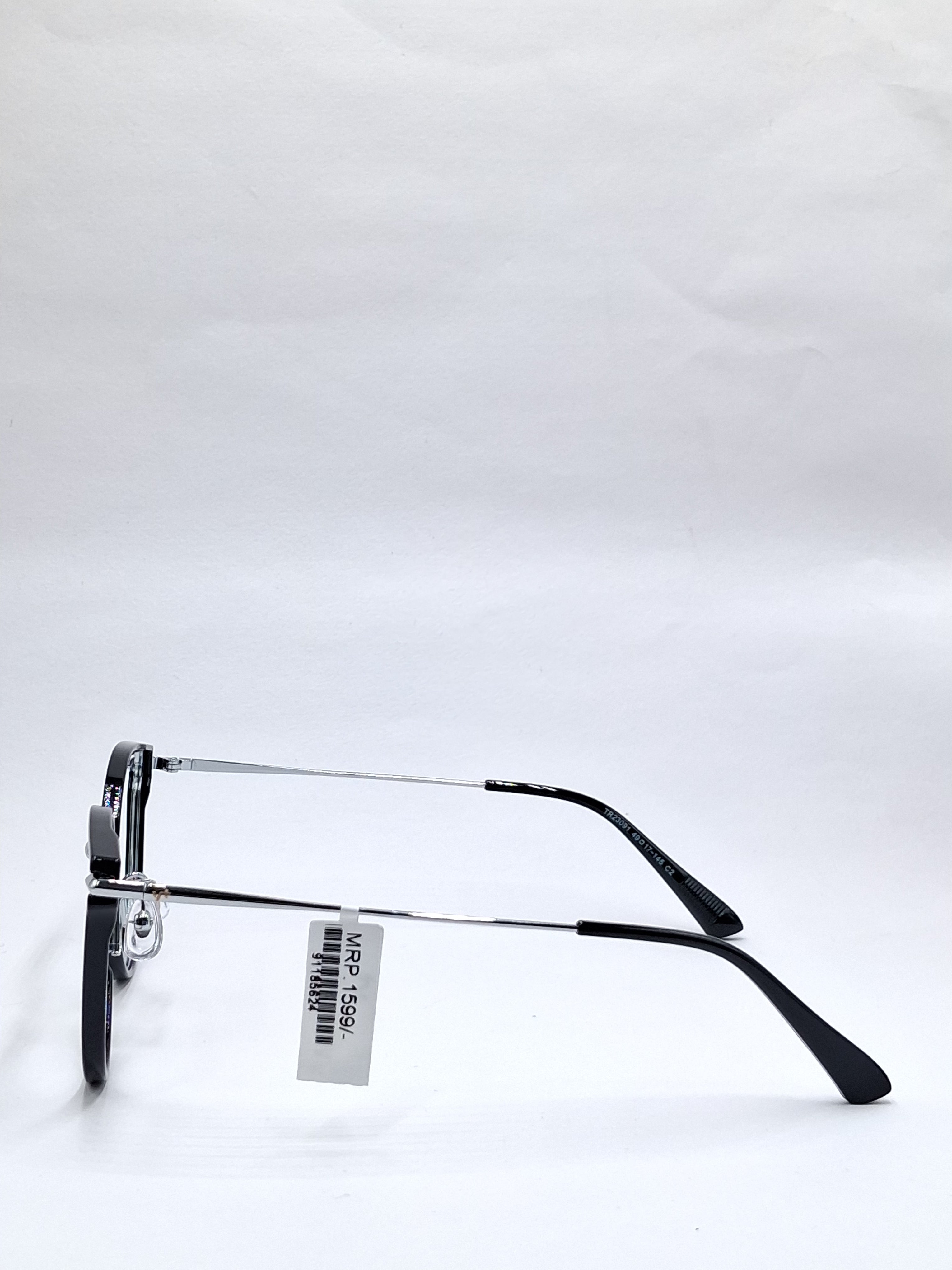 vision plus black with silver metal with fiber frame