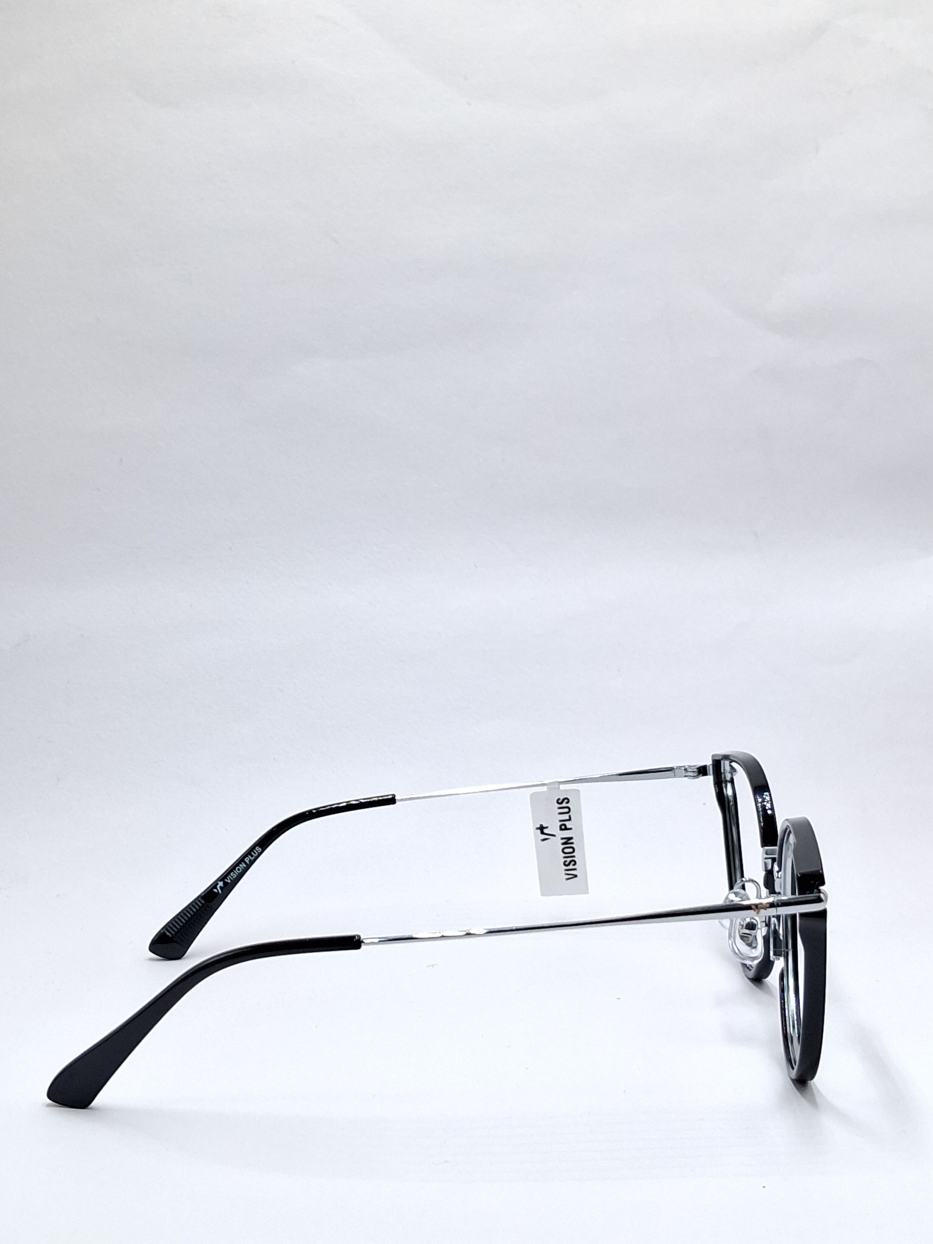 vision plus black with silver metal with fiber frame
