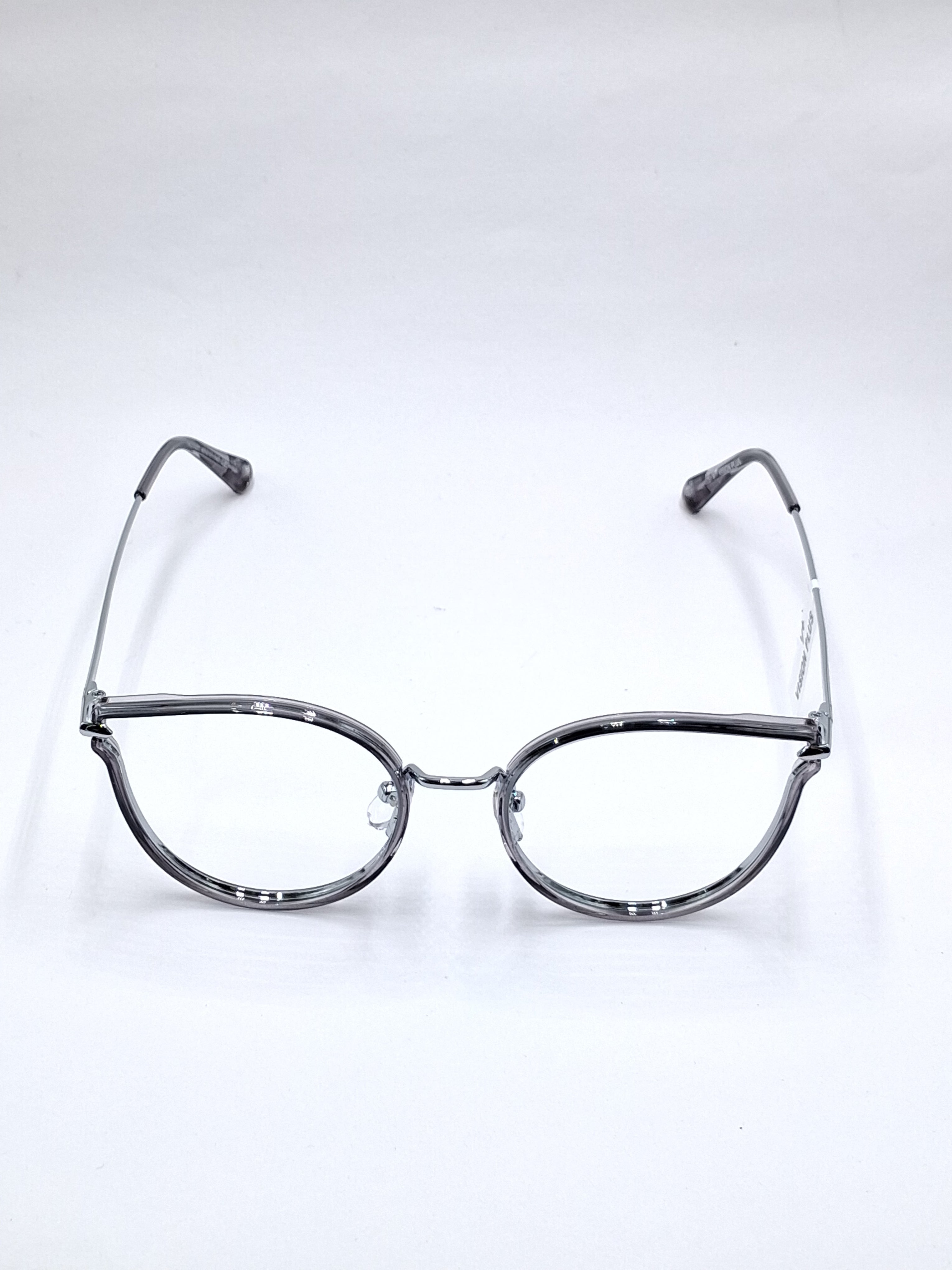 vision plus crystal gray metal with fiber frame