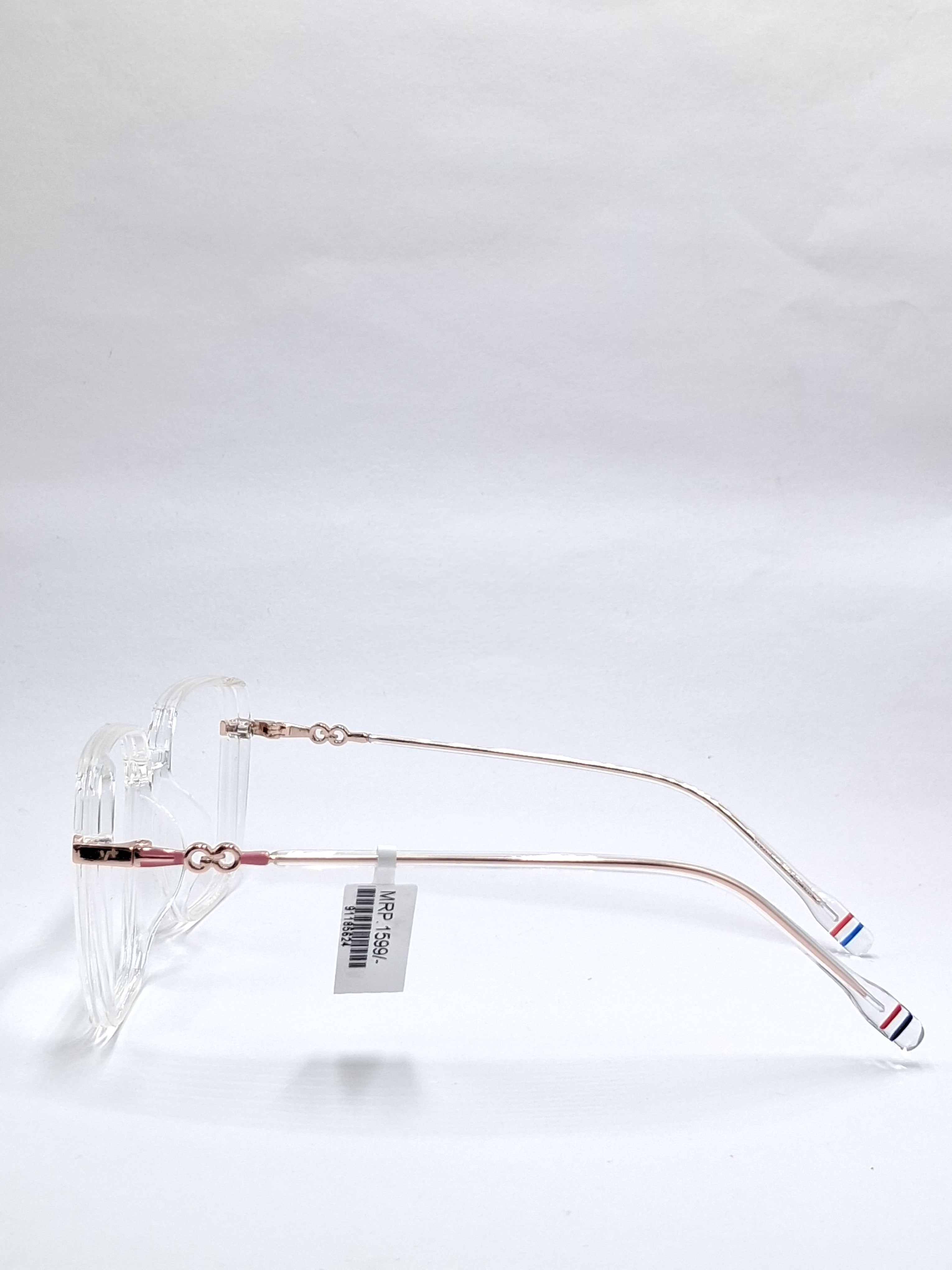 vision plus clear and gold metal stick frame