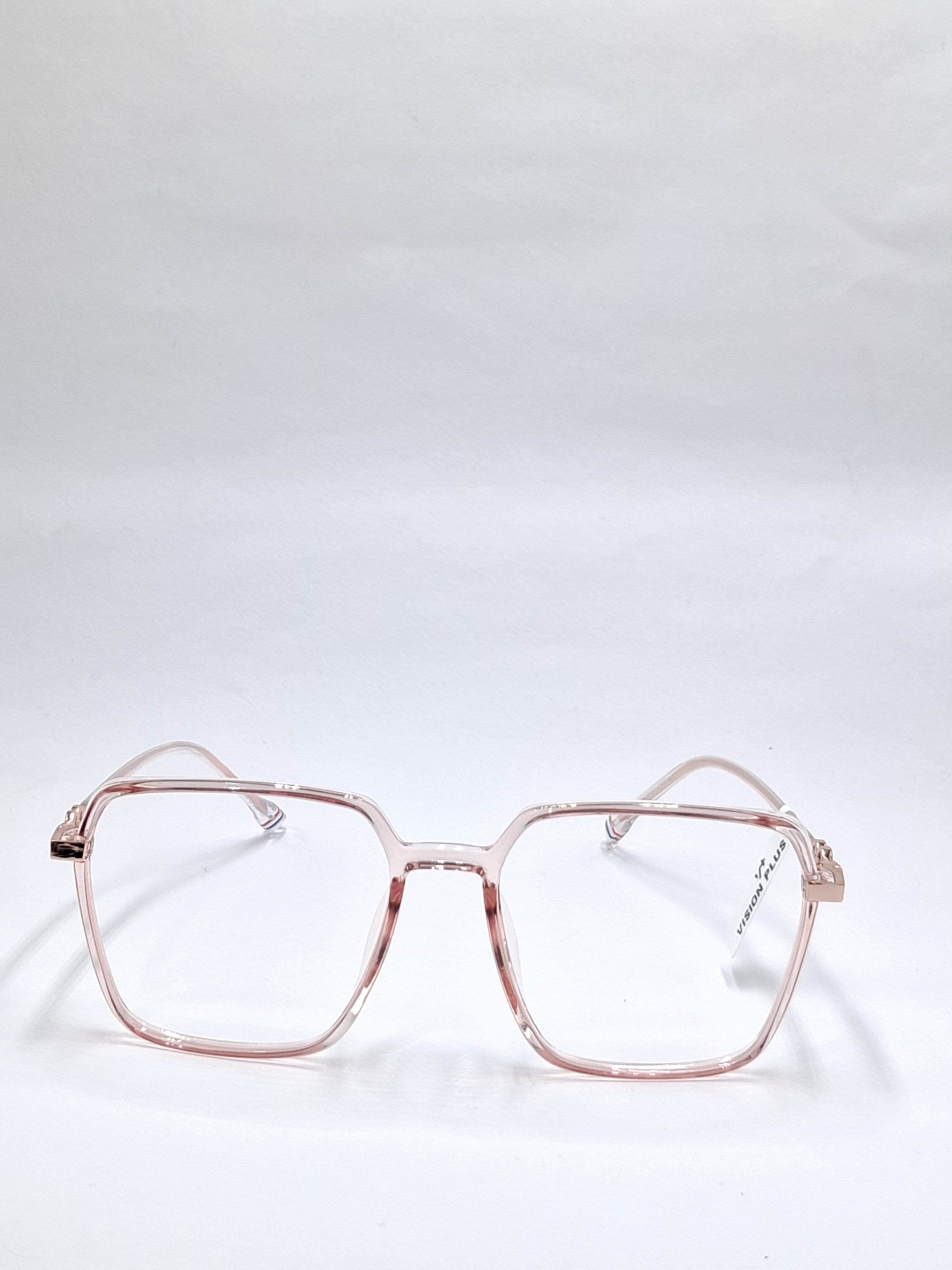 vision plus crystal light pink with metal stick frame