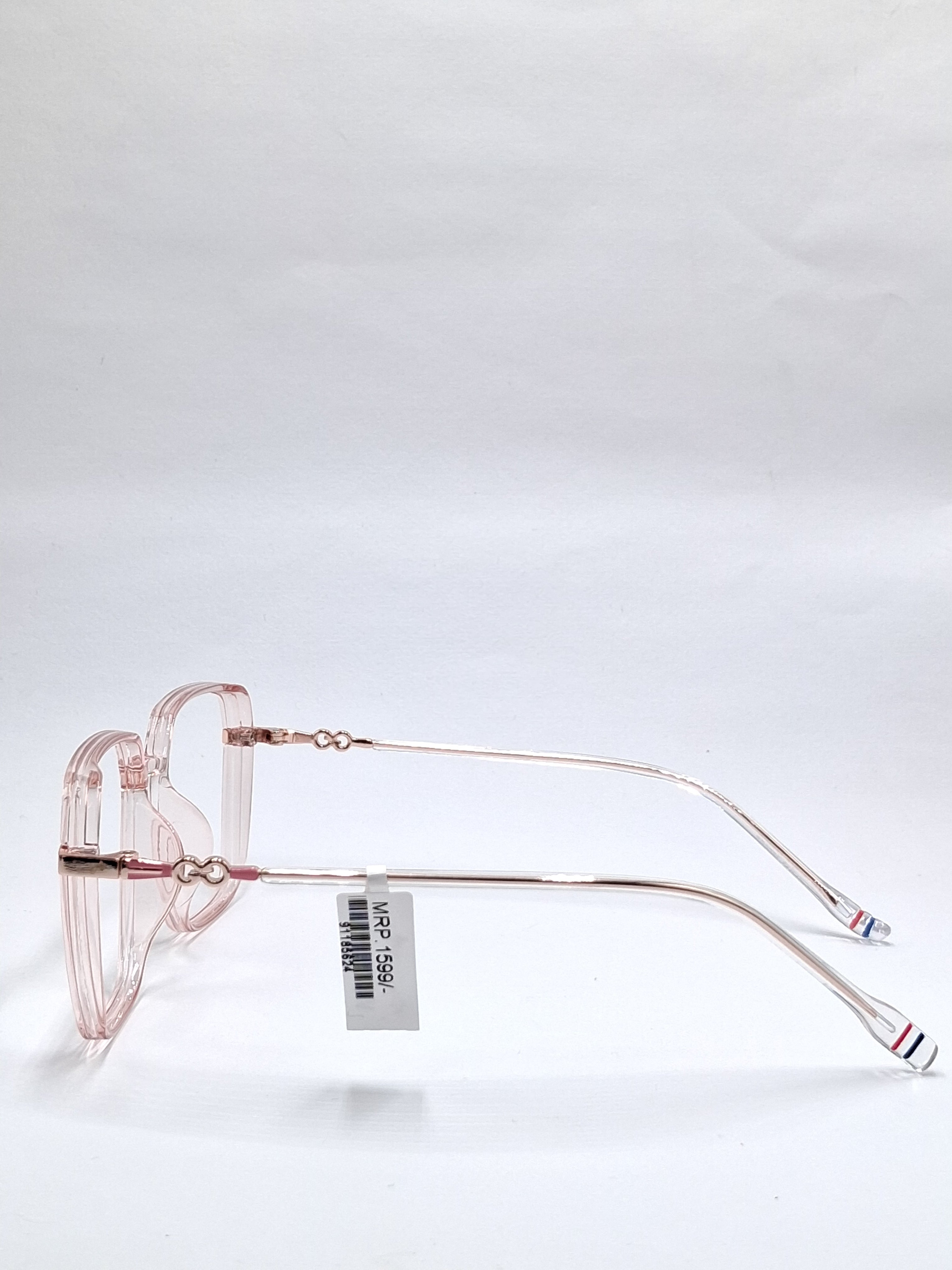 vision plus crystal light pink with metal stick frame