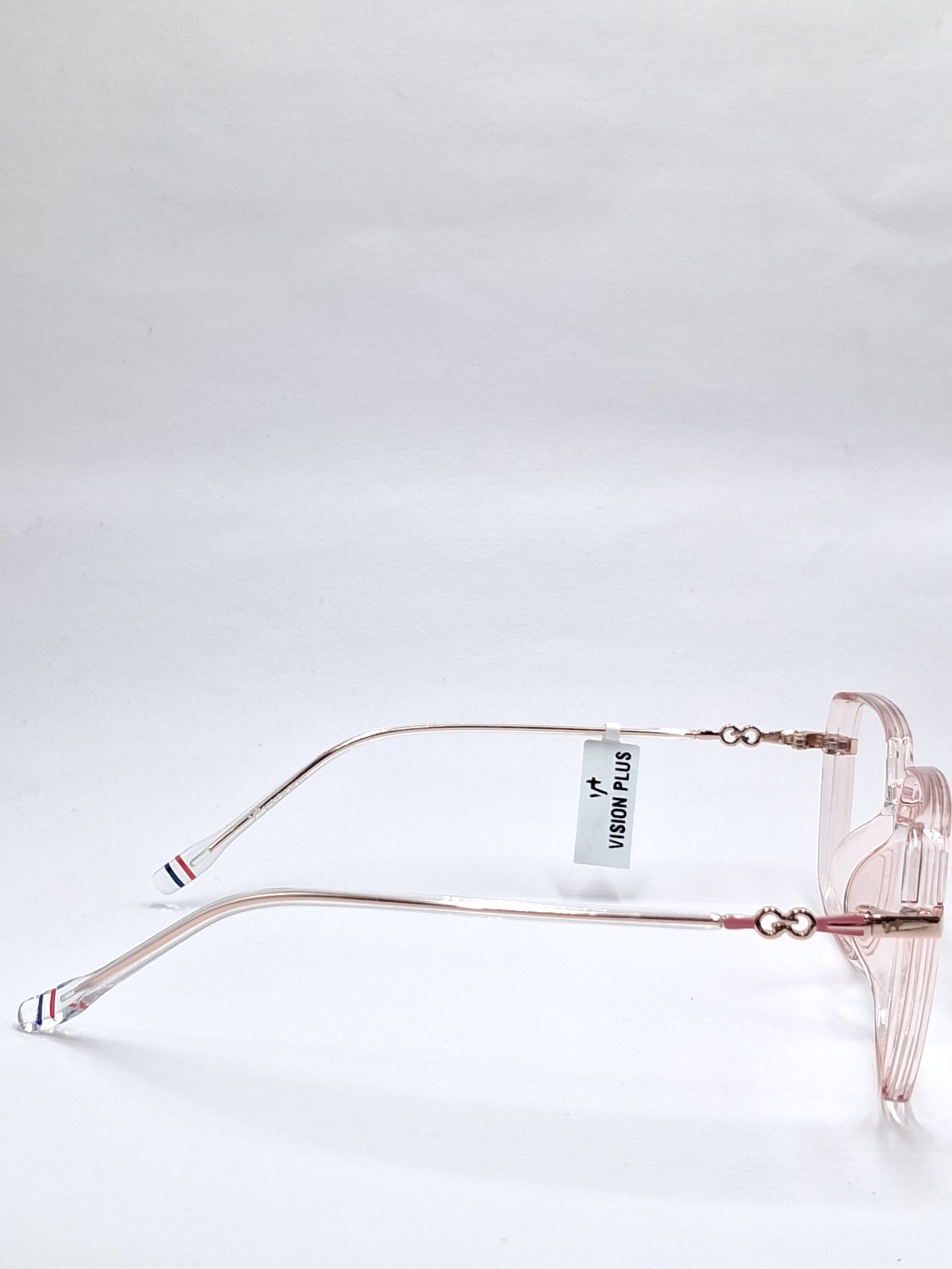vision plus crystal light pink with metal stick frame