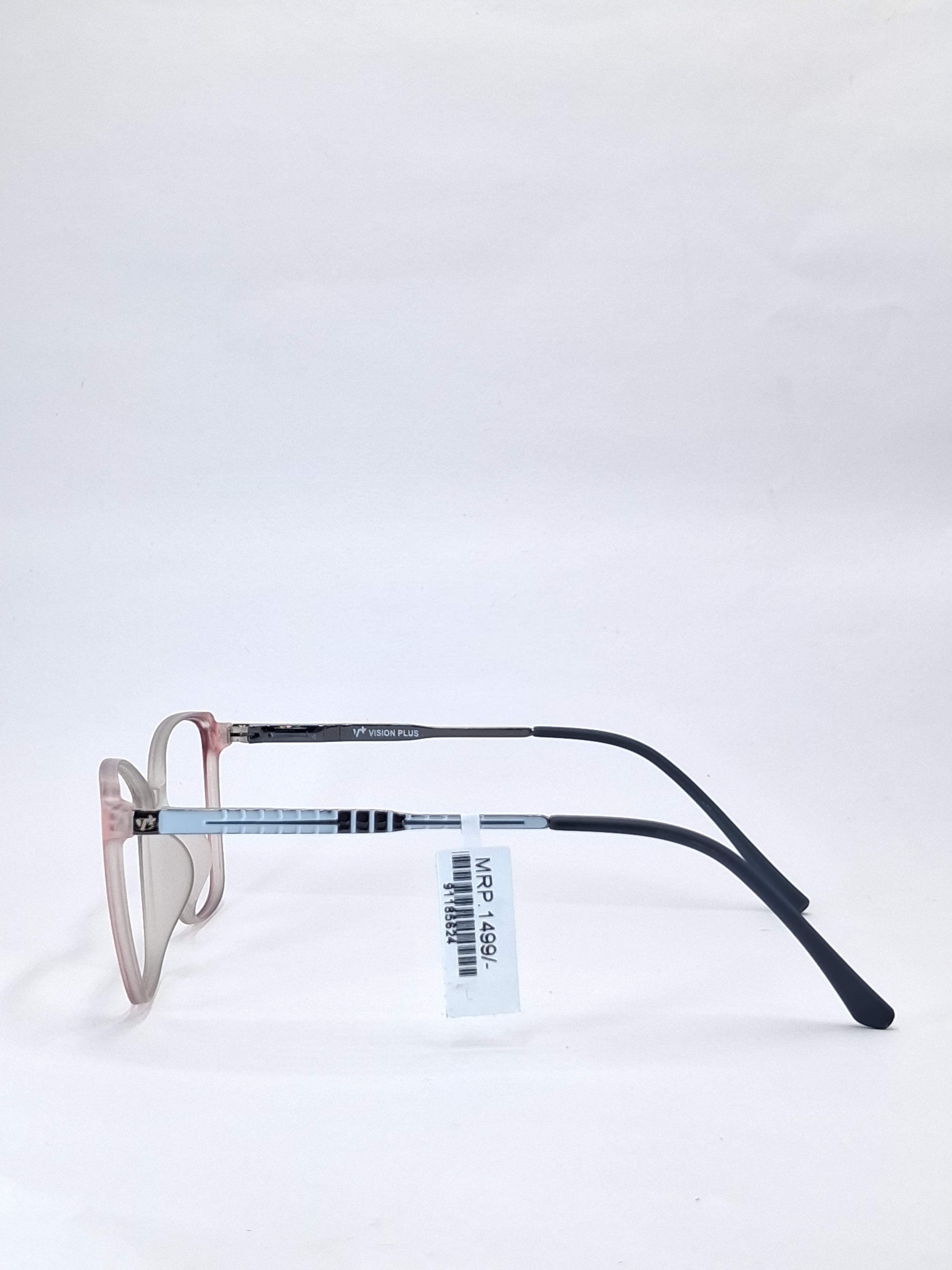 vision plus matte crystal gray and pink with metal stick frame
