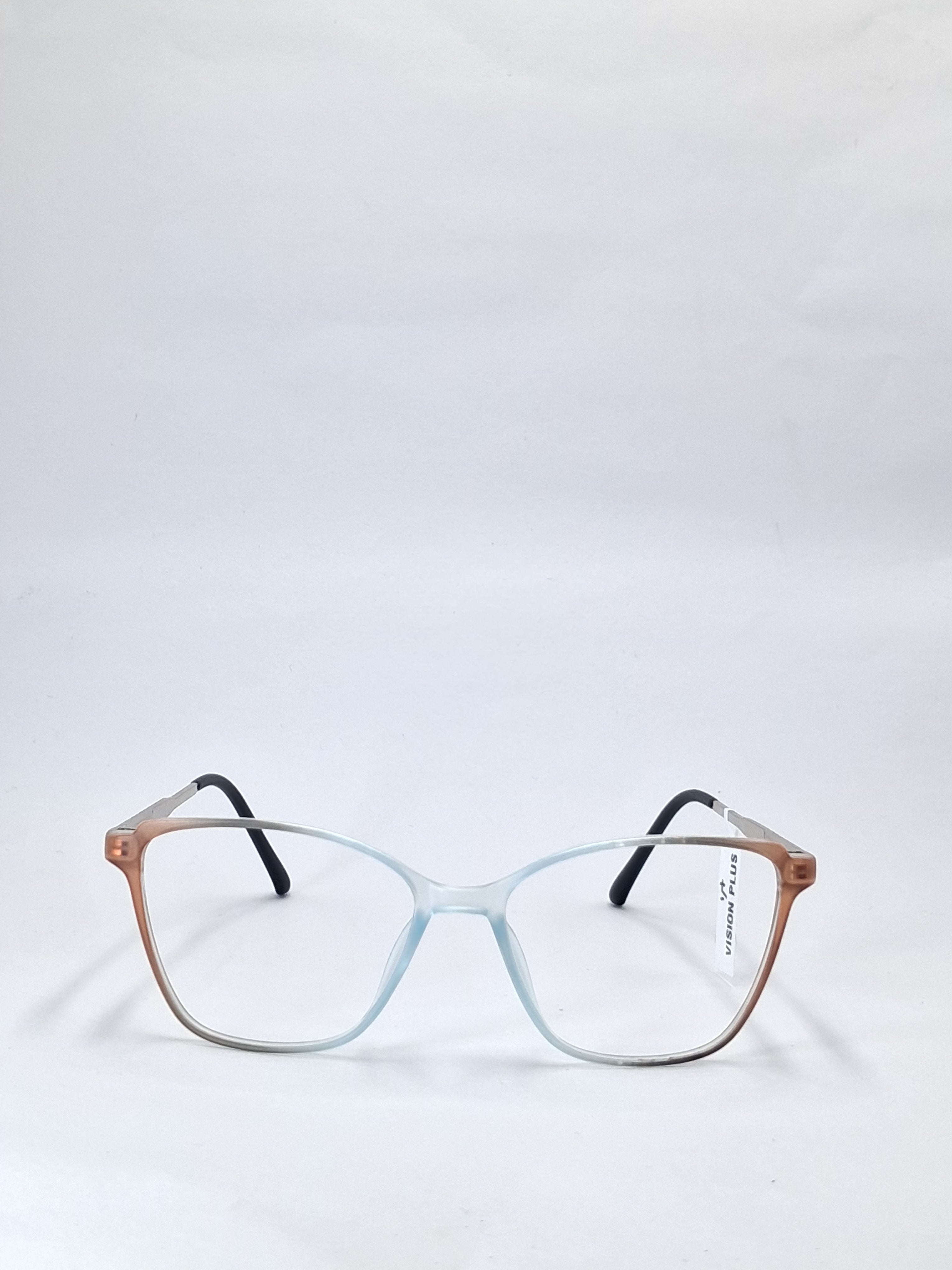 vision plus matte brown with light blue with metal stick frame