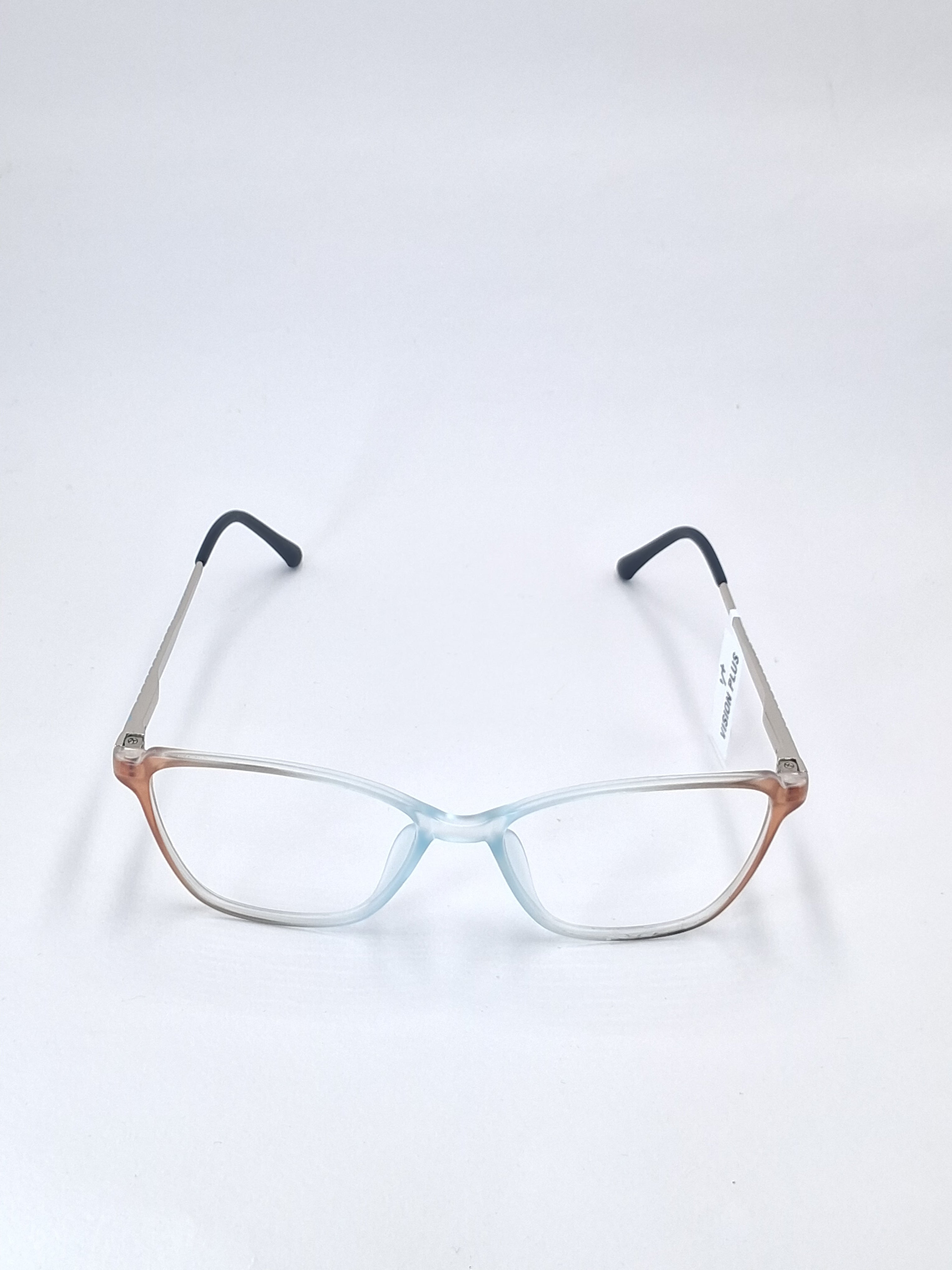 vision plus matte brown with light blue with metal stick frame