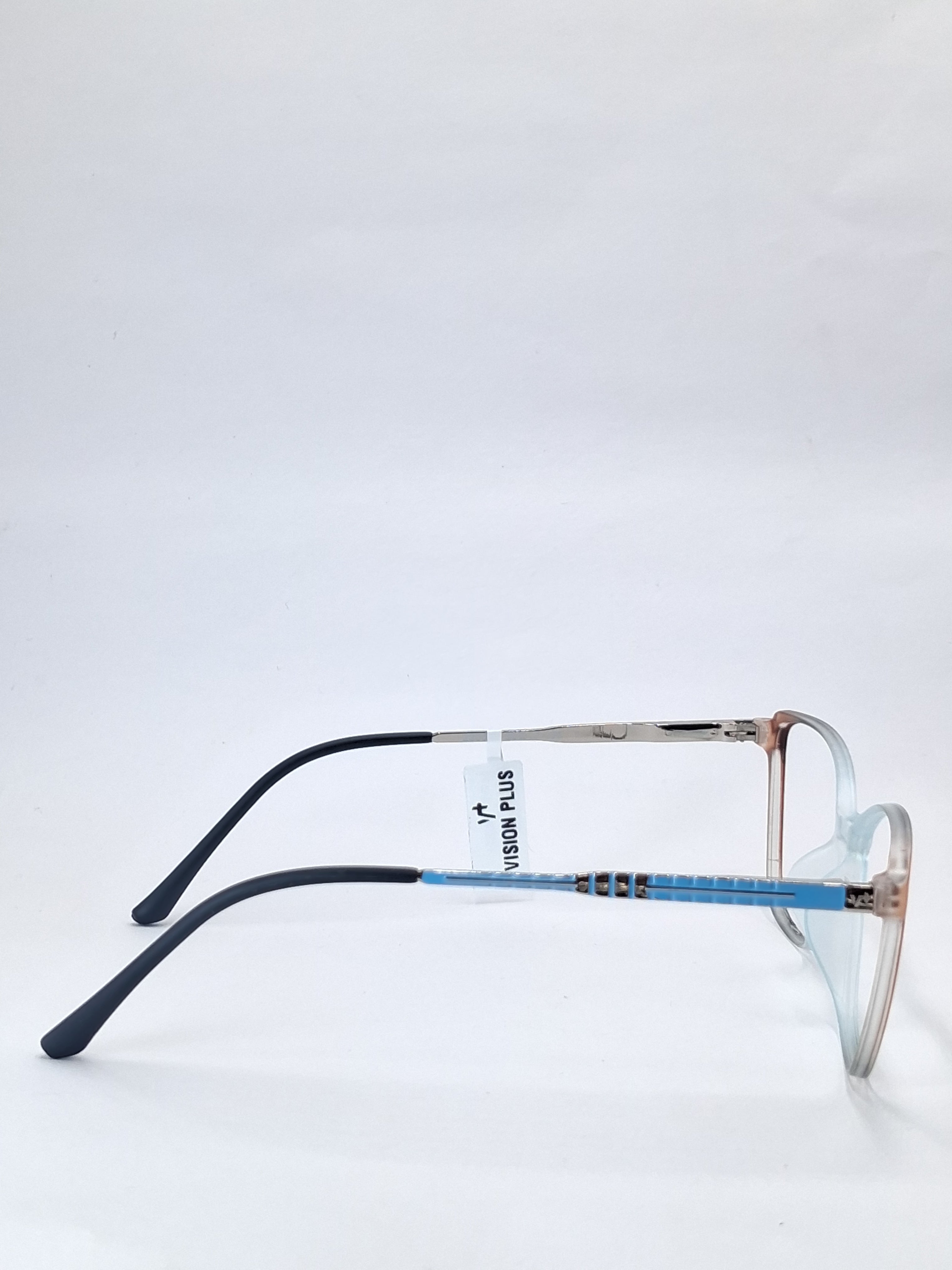 vision plus matte brown with light blue with metal stick frame