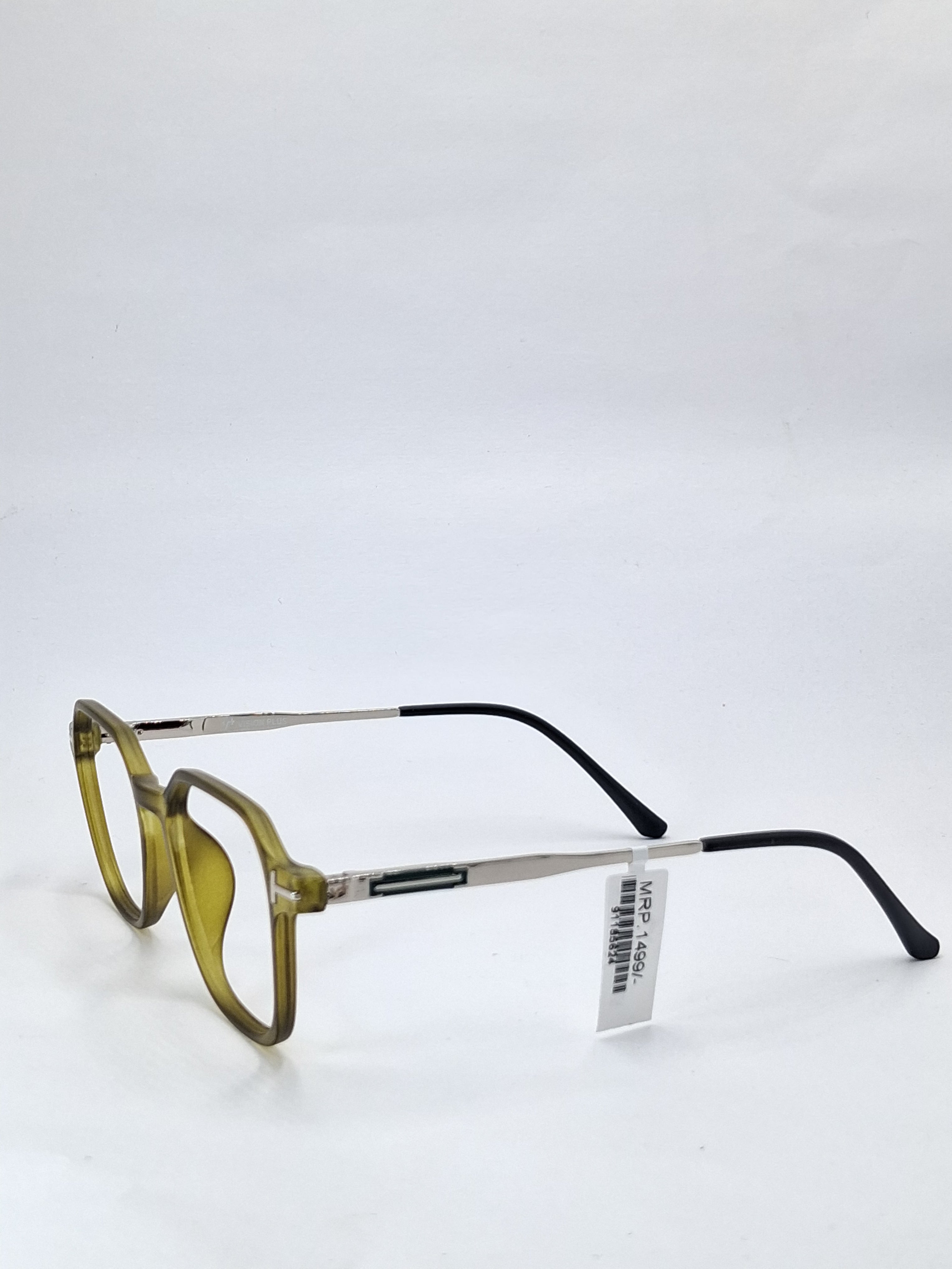 vision plus matte crystal olive green with metal stick frame