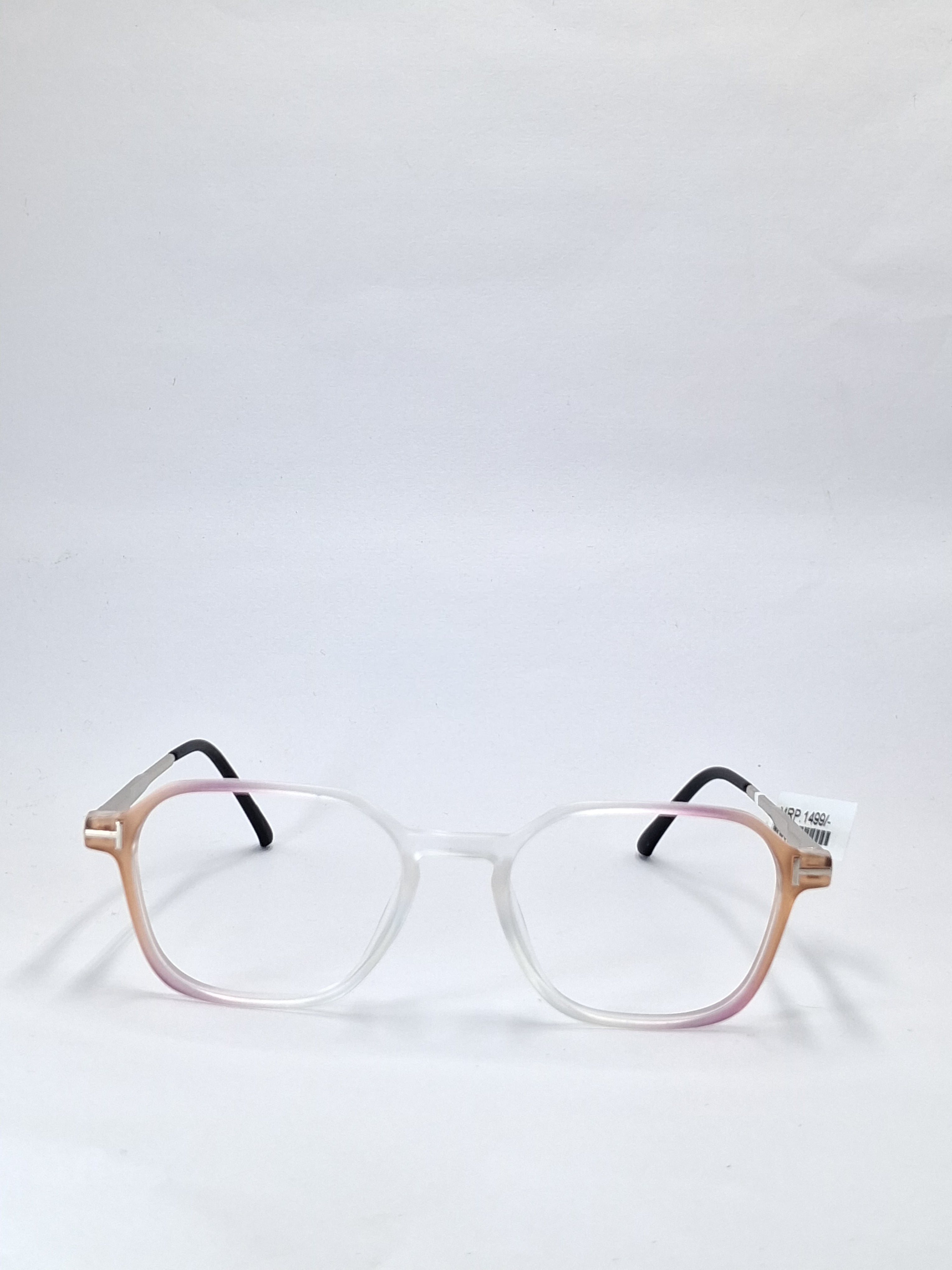vision plus duale tone matte crystal purple and brown with metal stick frame