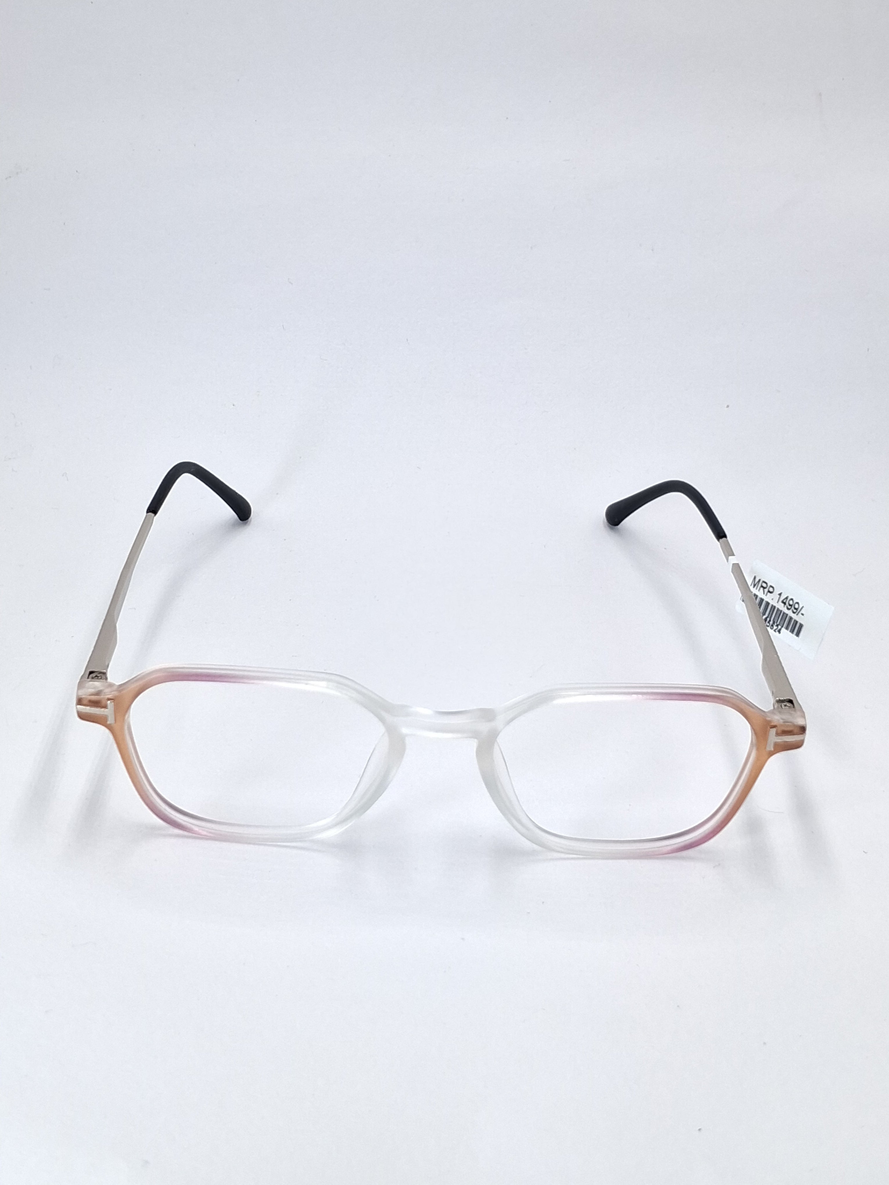 vision plus duale tone matte crystal purple and brown with metal stick frame