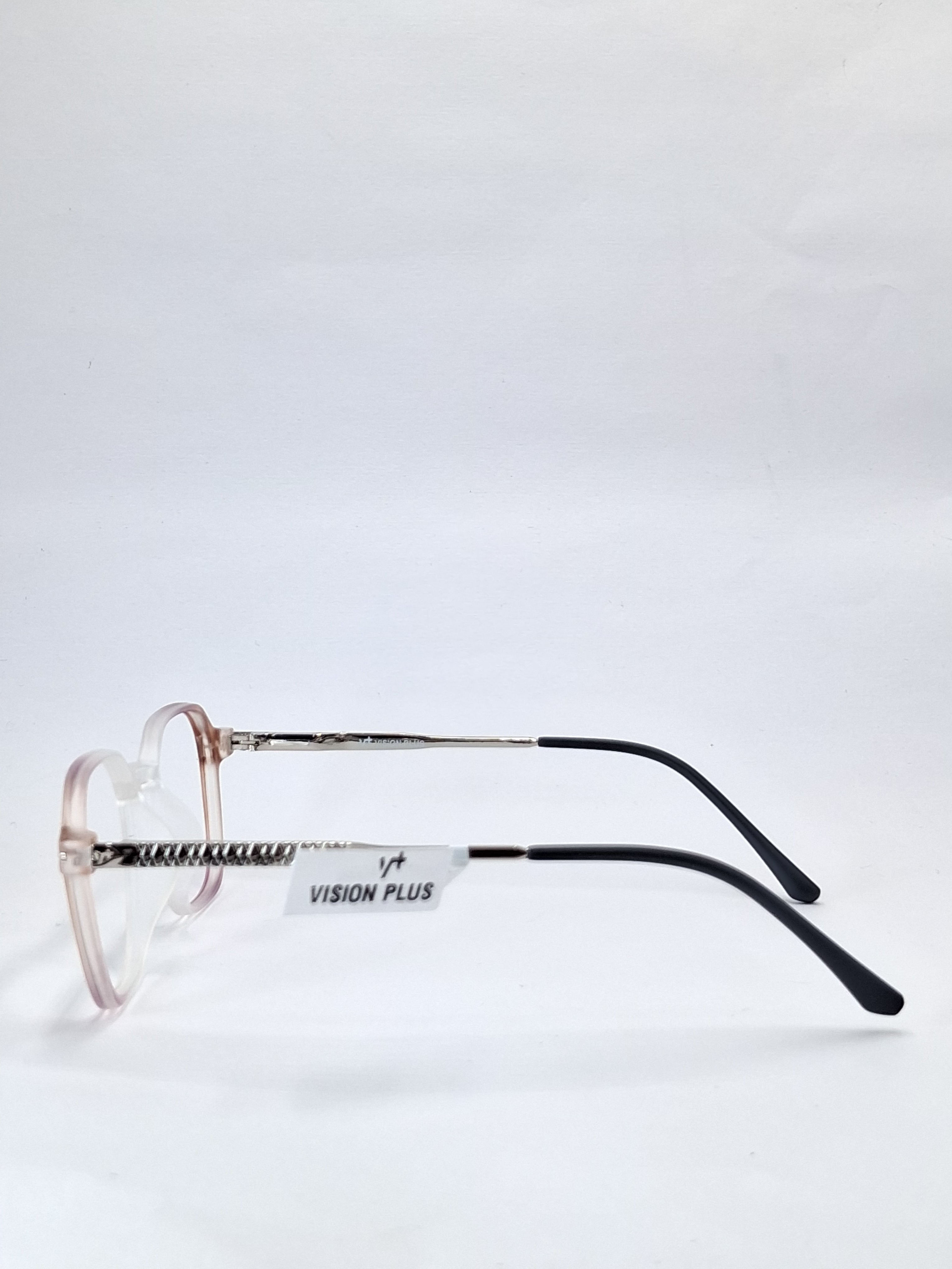 vision plus duale tone matte crystal purple and brown with metal stick frame