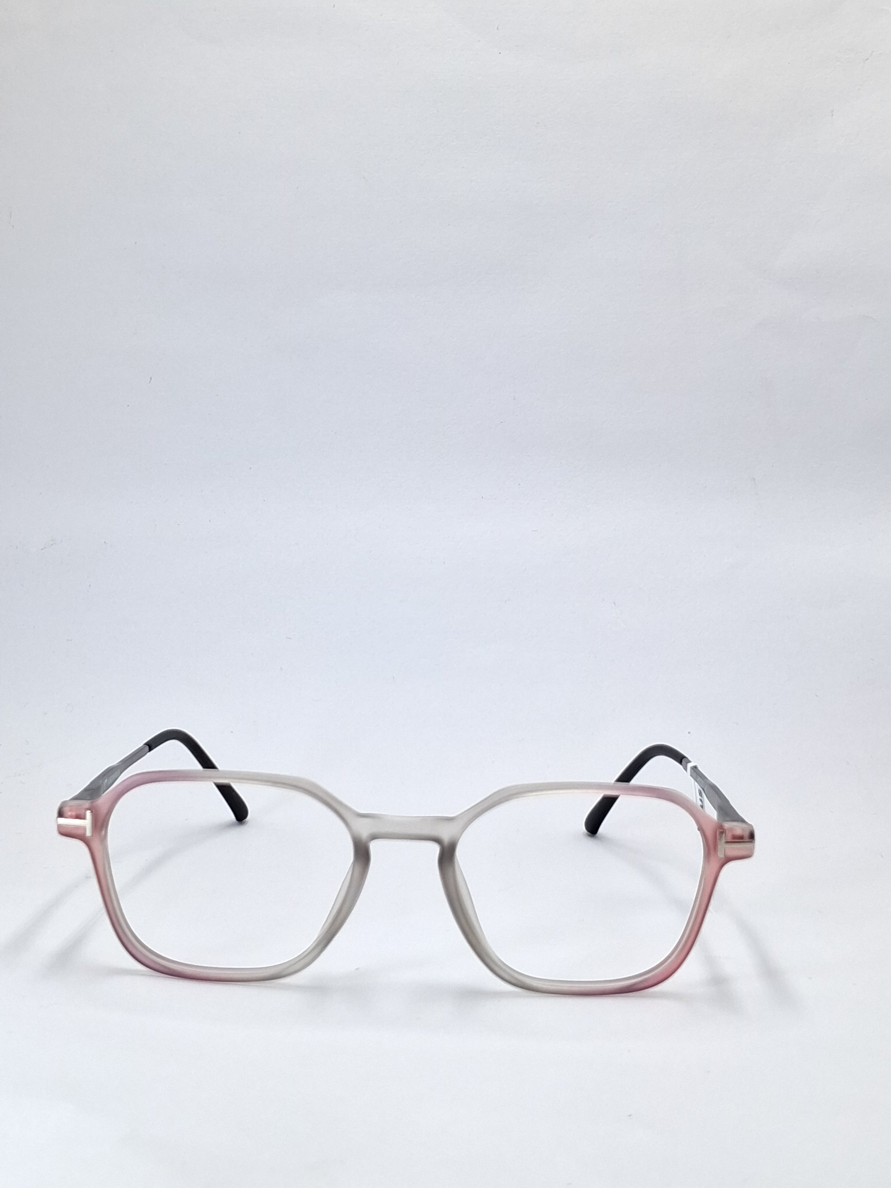 vision plus duale tone matte crystal peach and gray with metal stick frame