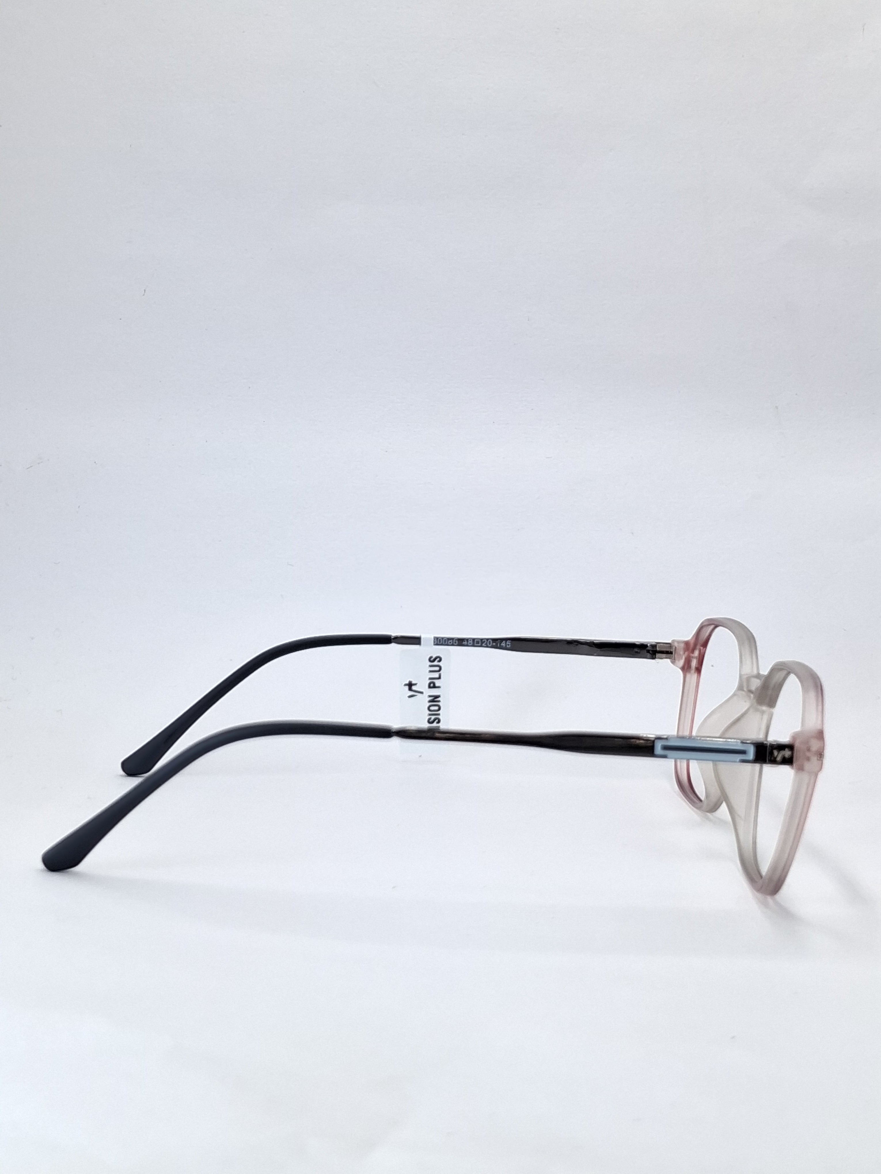 vision plus duale tone matte crystal peach and gray with metal stick frame
