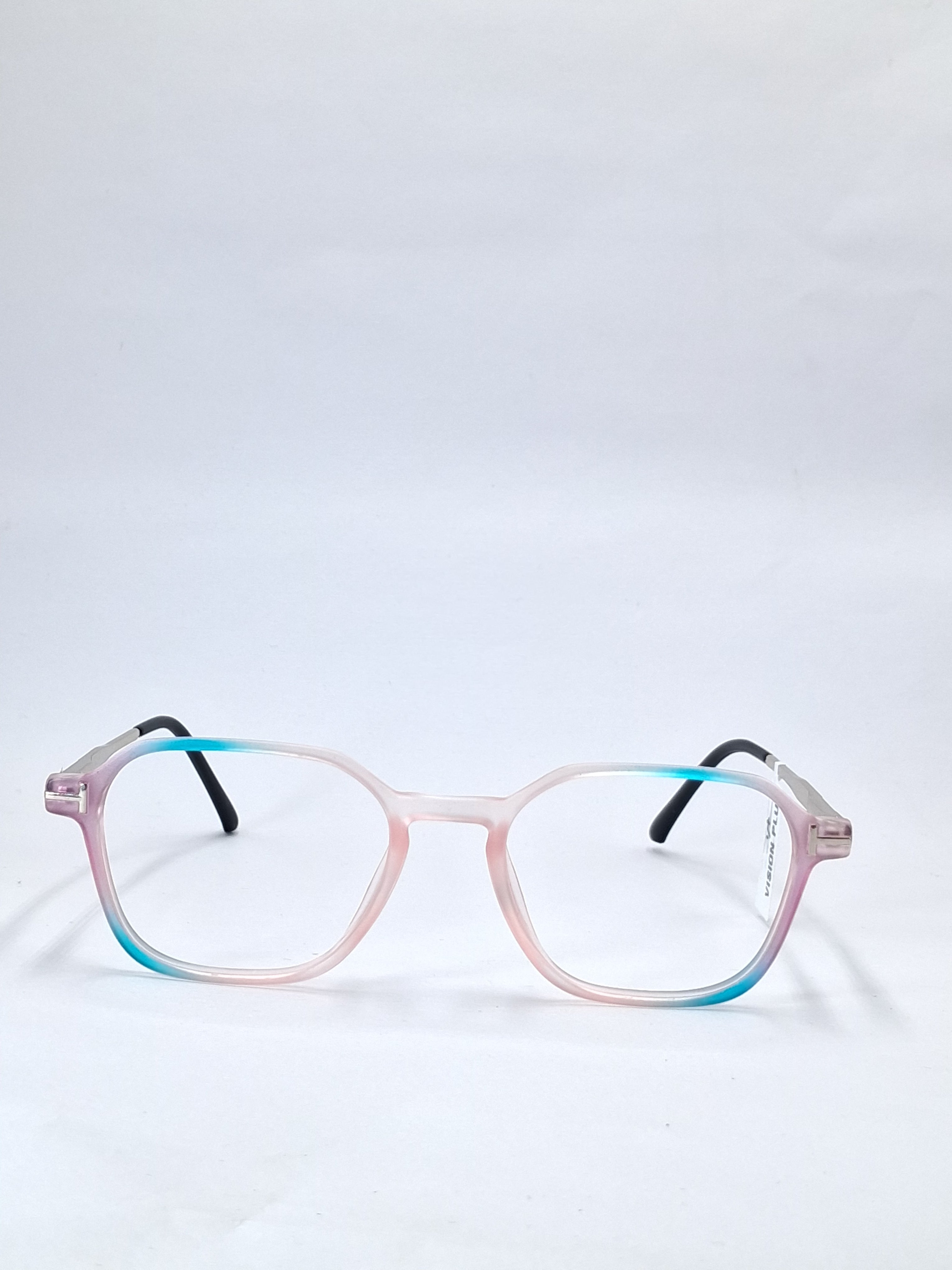 vision plus duale tone matte pink and green with metal stick frame
