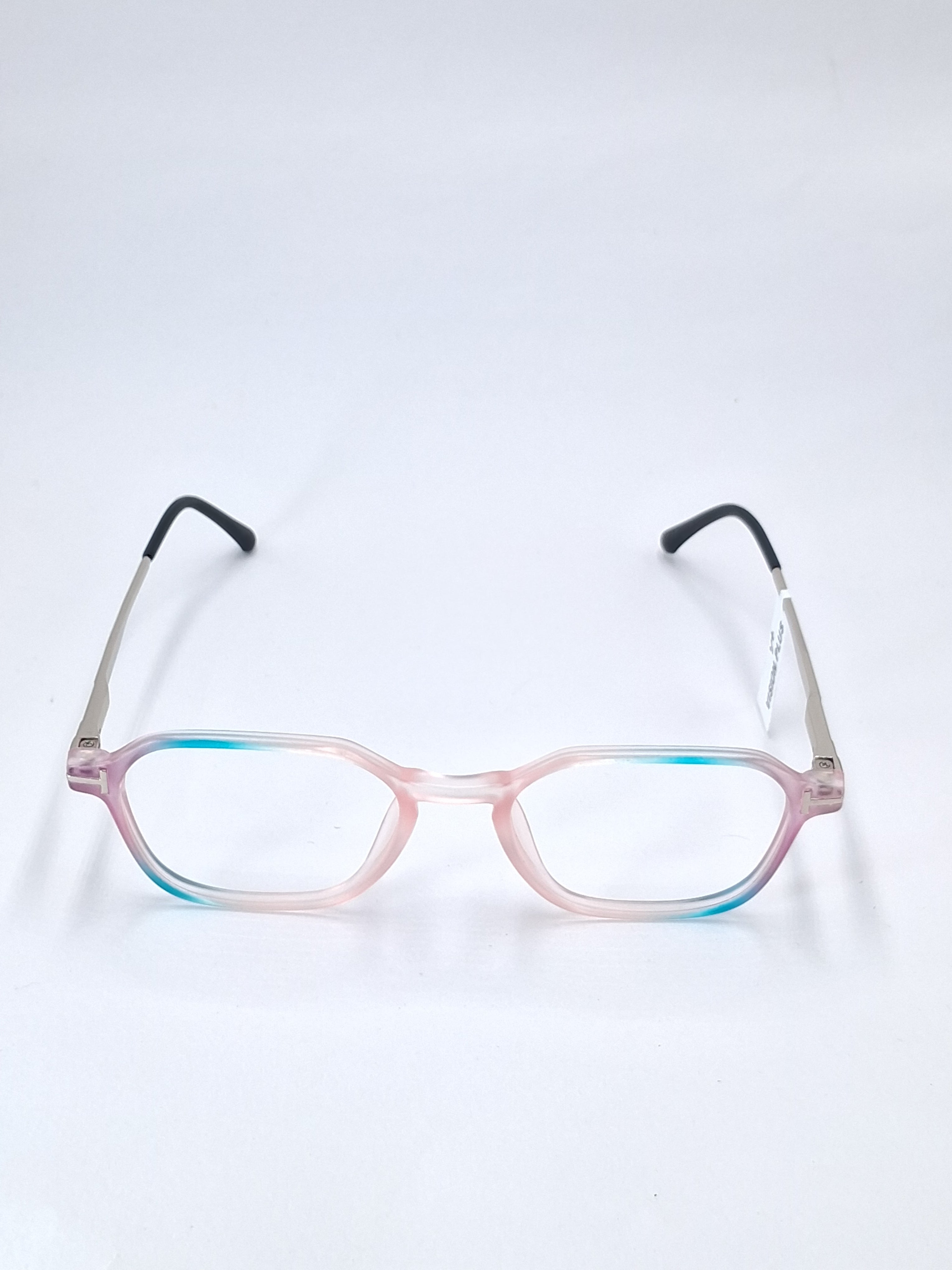 vision plus duale tone matte pink and green with metal stick frame